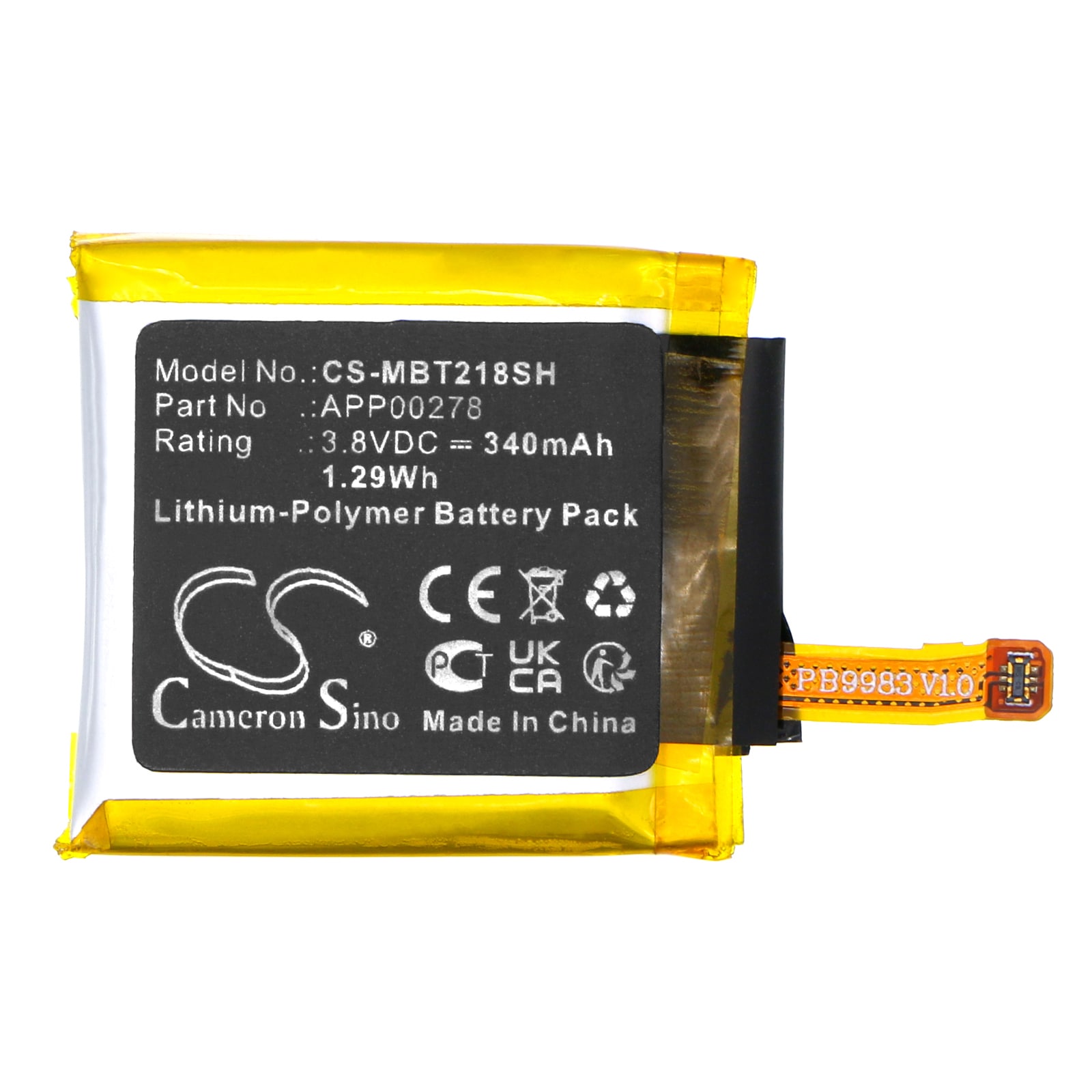 Batteri til smartklokke for Montblanc SUMMIT S2T18