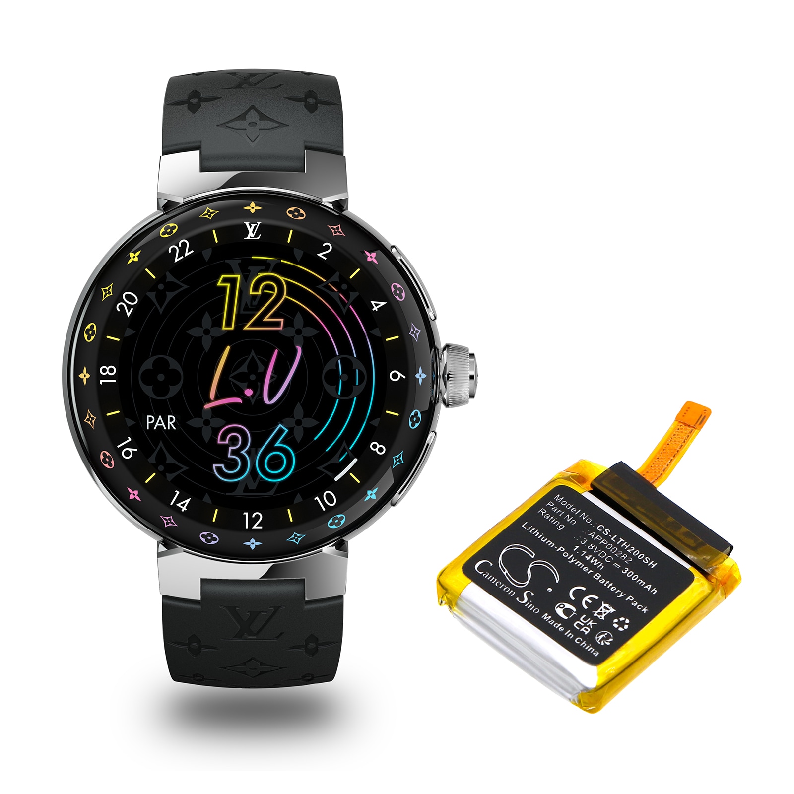 Batteri til smartklokke for Louis Vuitton Tambour Horizon 2