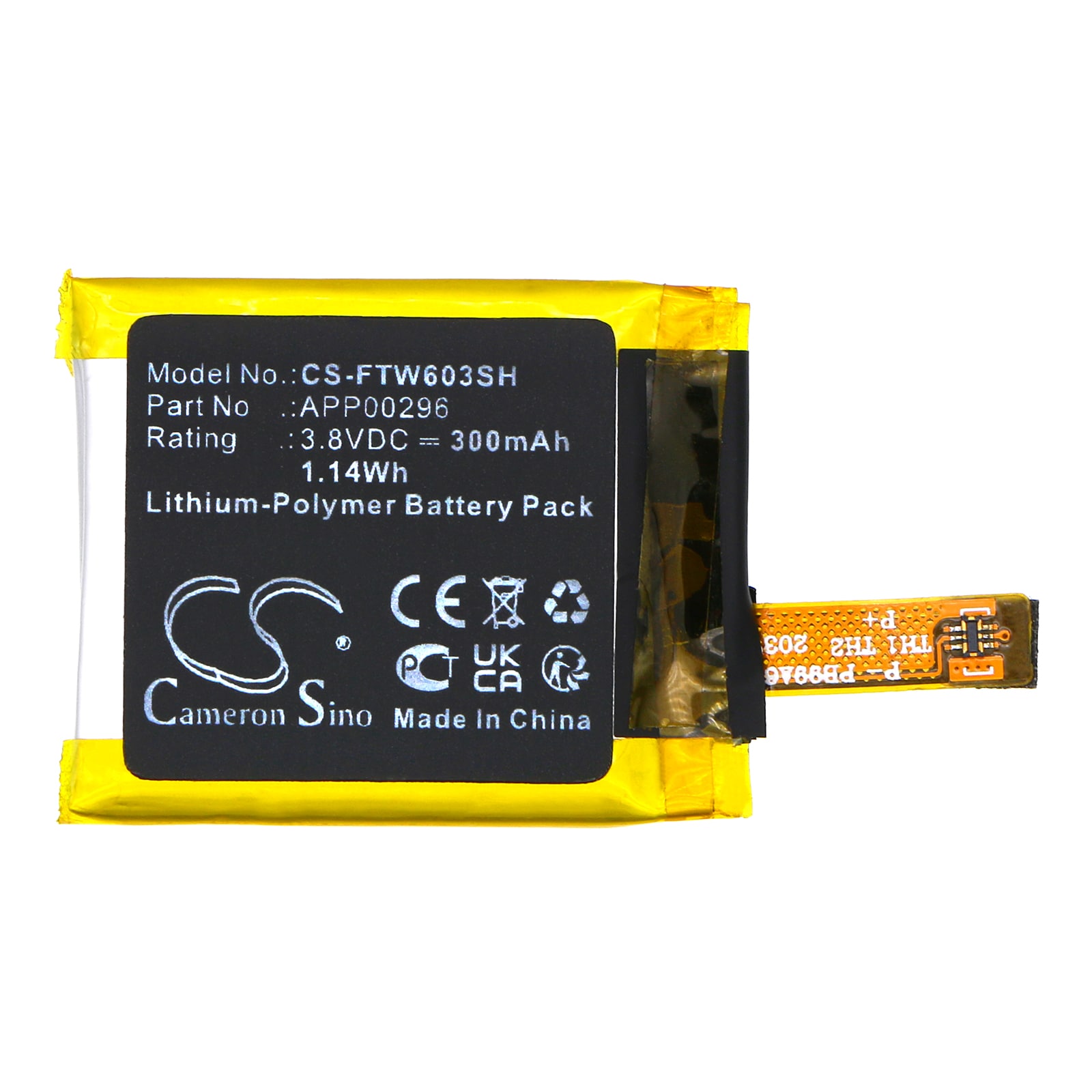 Batteri til smartklokke for FOSSIL Julianna HR FTW6035