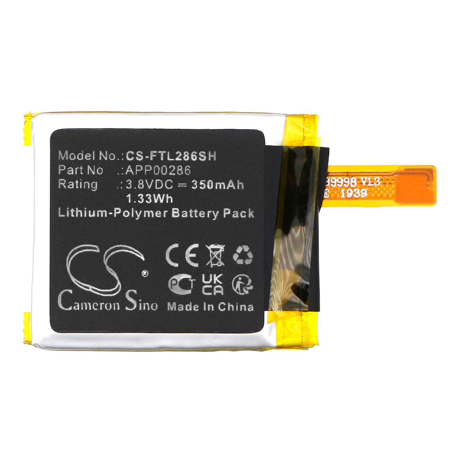Batteri til smartklokke for FOSSIL Kate Spade DW9P1, Kate Spade DW9K1, DW9P1 og andre.