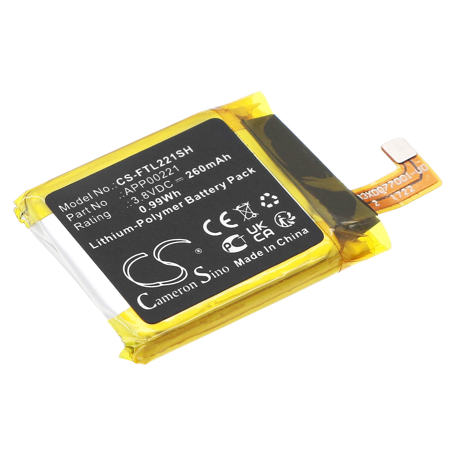 Batteri til smartklokke for FOSSIL Sport Smartwatch, Gen 5 Smartwatch