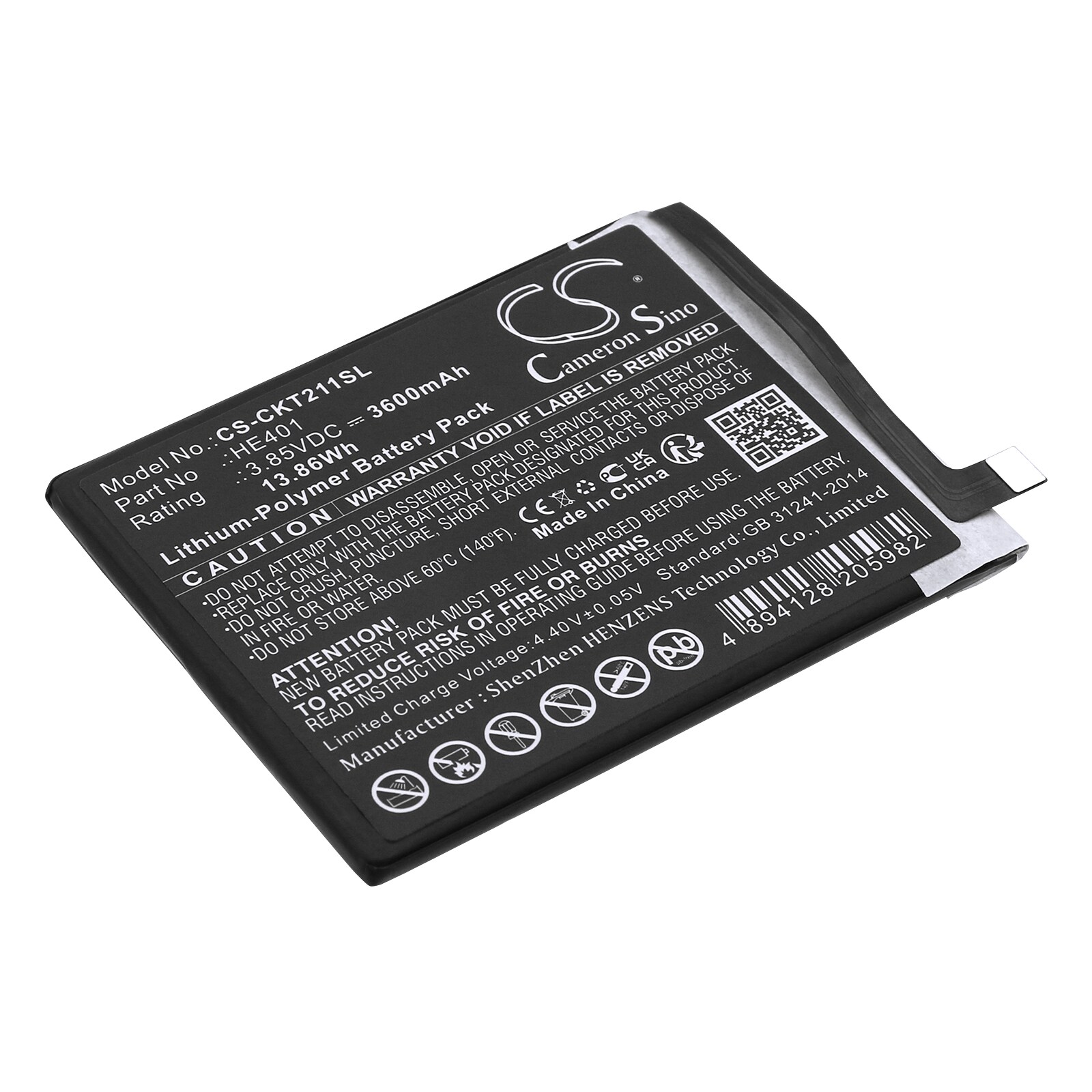 Batteri for SmartPhone, mobil for Cricket Splendor, Icon 3, EC211002 og andre.