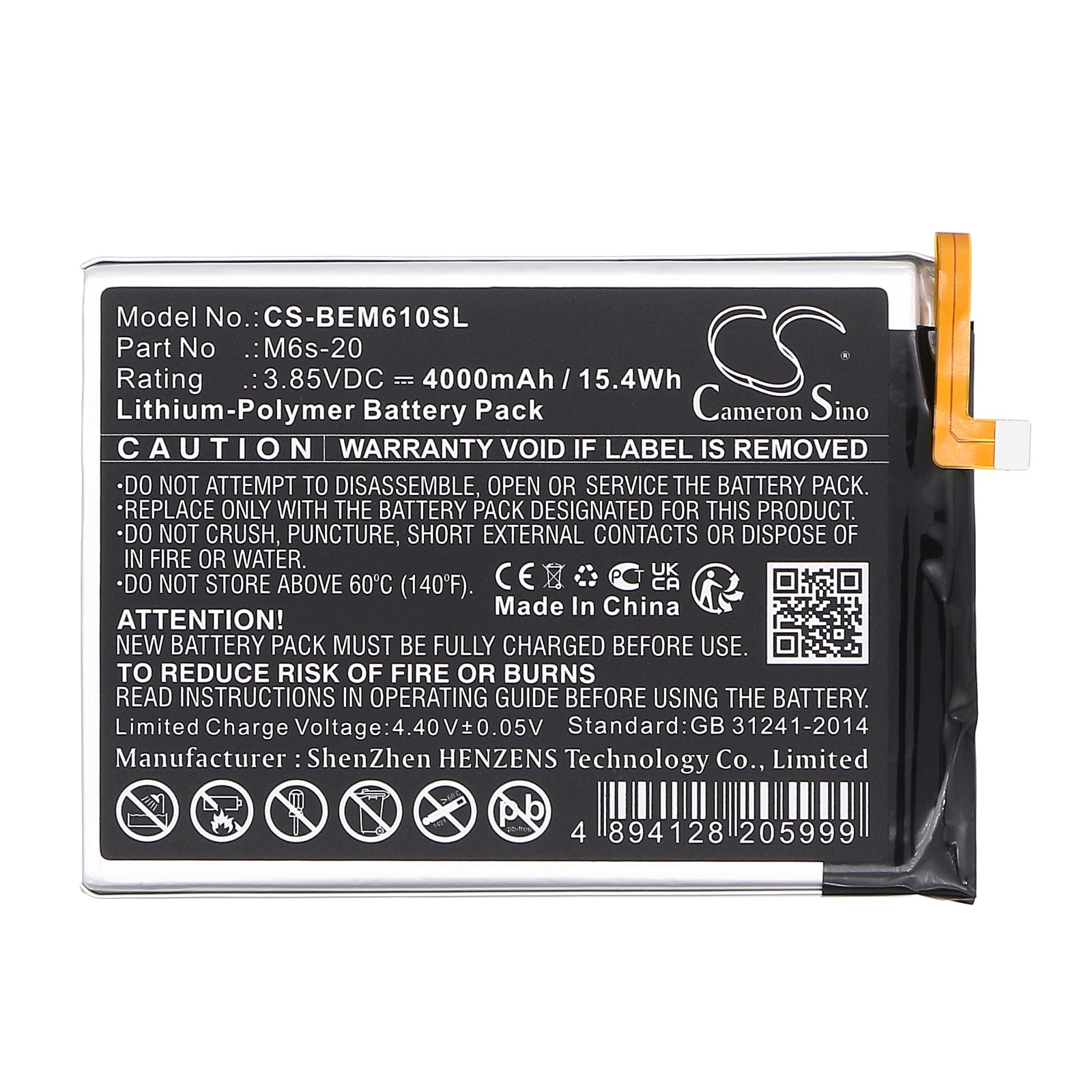 Batteri for SmartPhone, Mobil for Bea-telefon M6s Premium, M6s