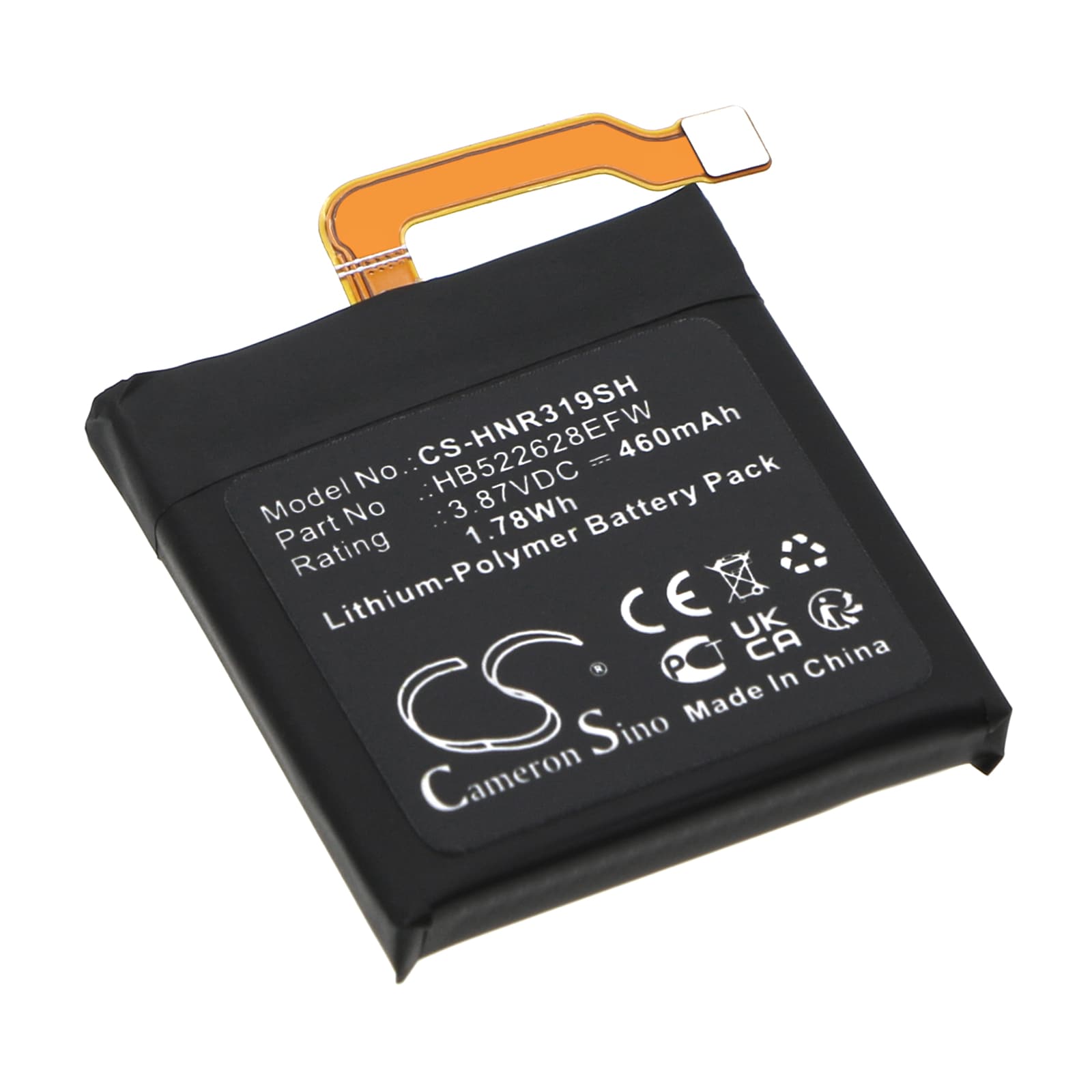 Batteri til smartklokke for Honor MUS-B19, GS3, GS Pro