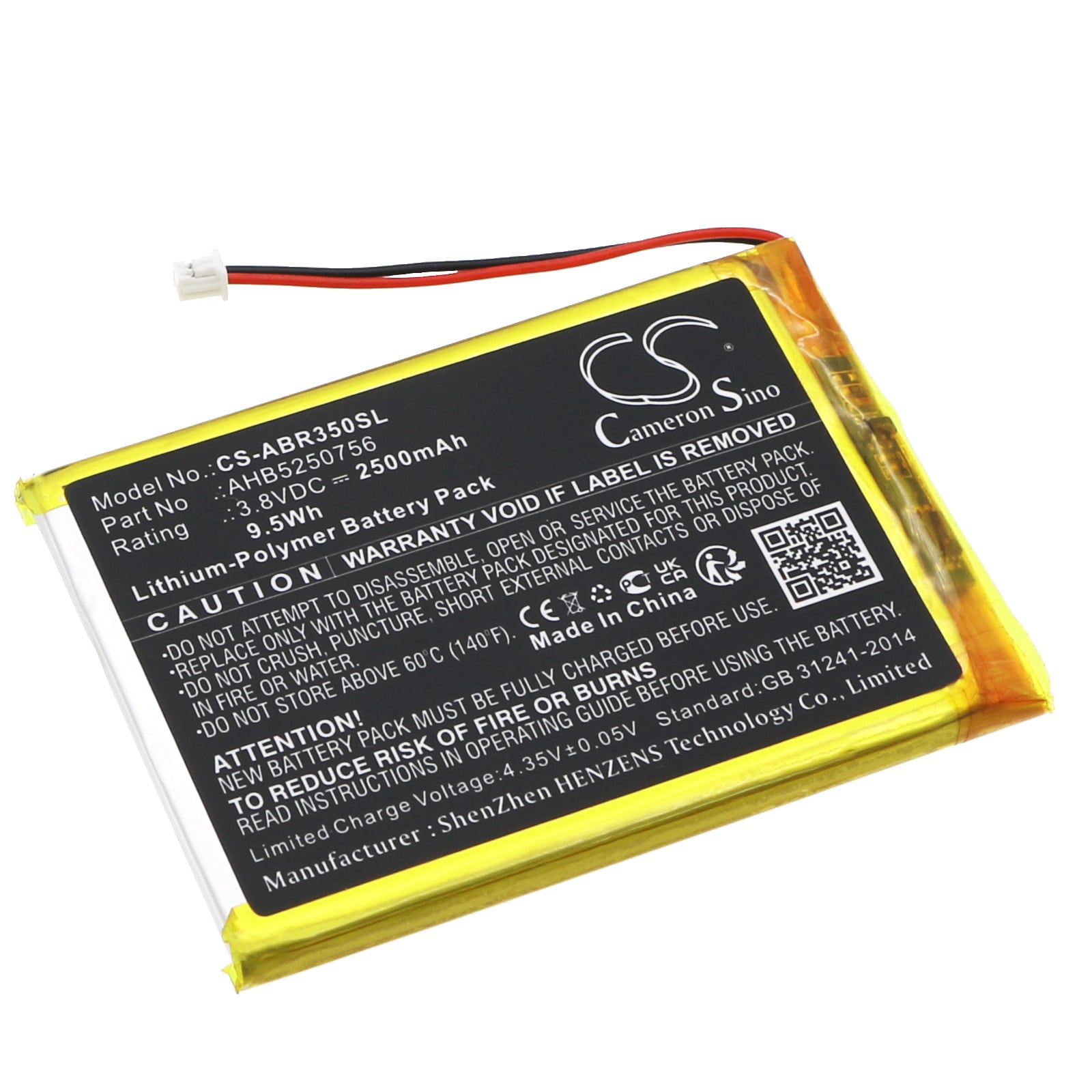 Batteri til spillkonsoll for Anbernic RG 350M, RG 353M, RG 350M Retro