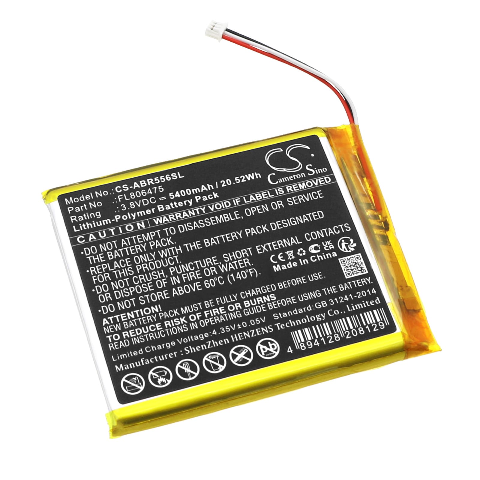 Batteri til spillkonsoll for Anbernic RG556