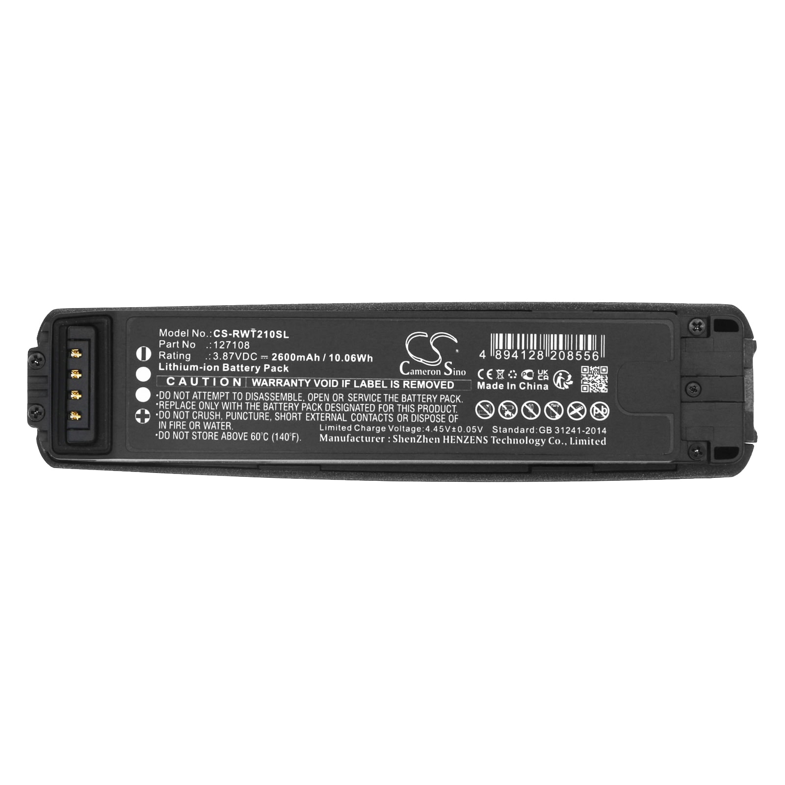 Batteri til 3D-briller for RealWear Navigator 500, B21G