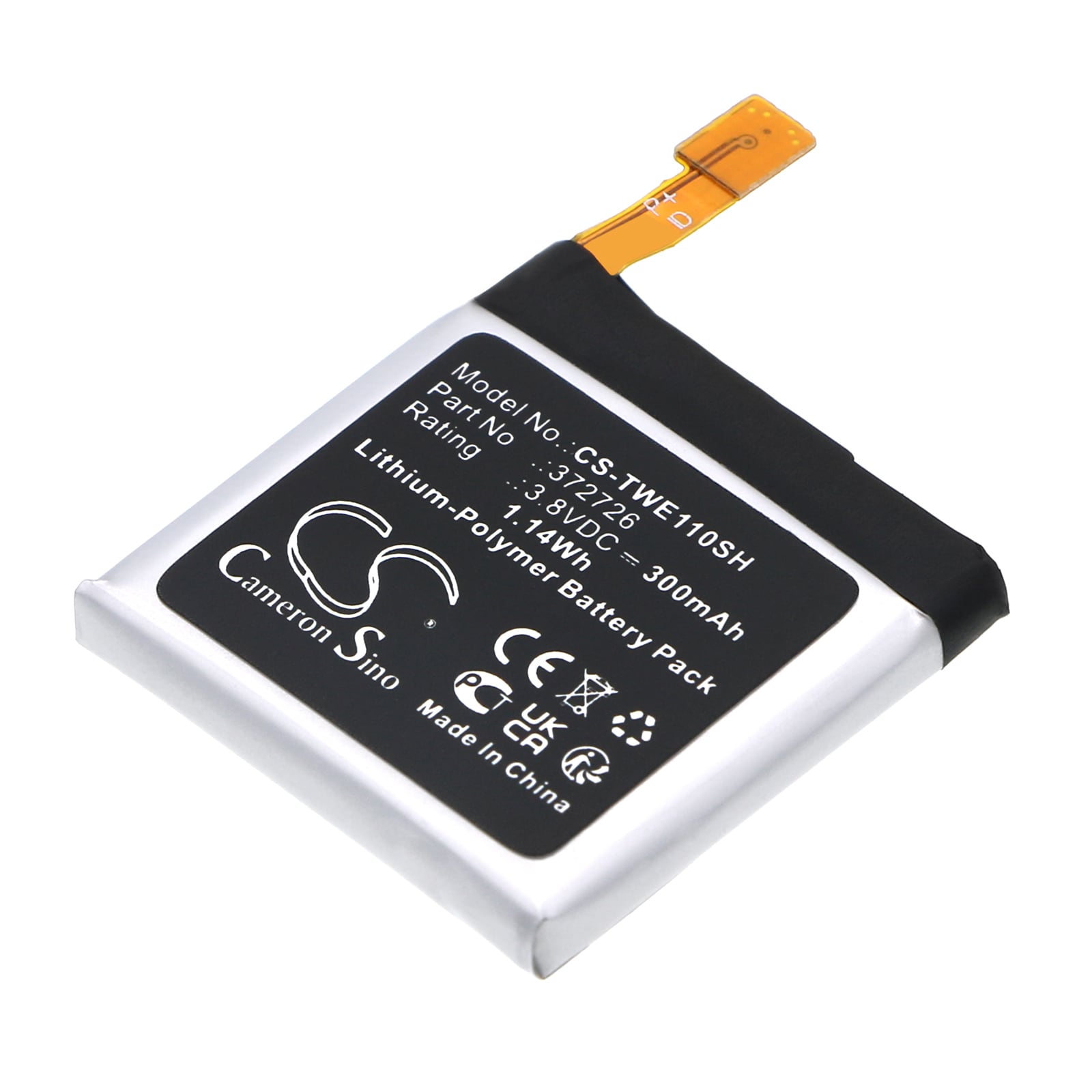 Batteri til smartklokke for Ticwatch WE11098, 1 46 mm