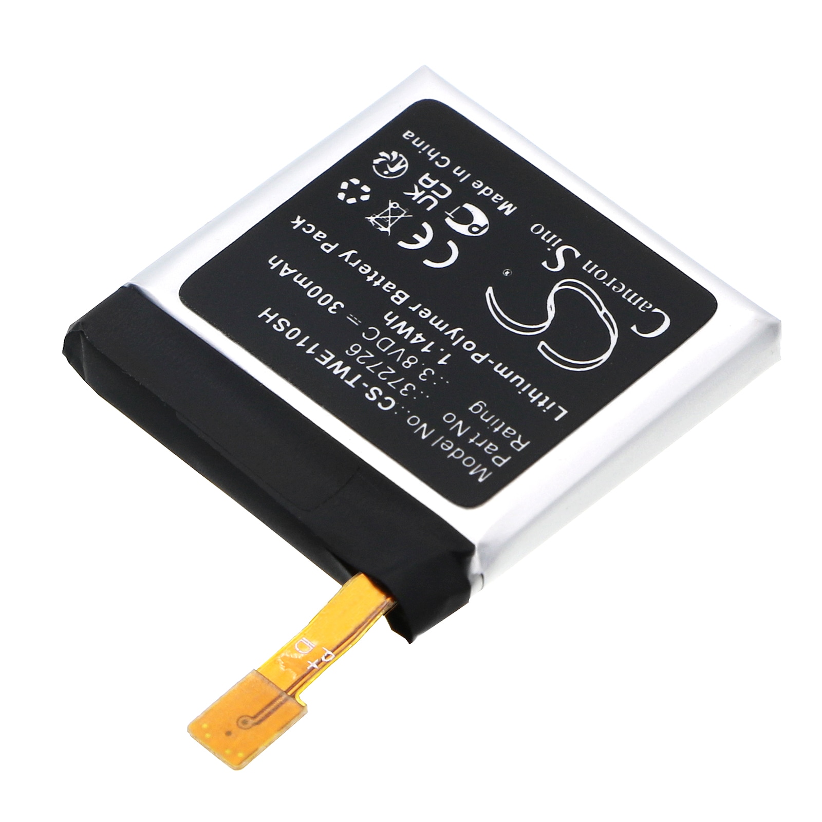 Batteri til smartklokke for Ticwatch WE11098, 1 46 mm