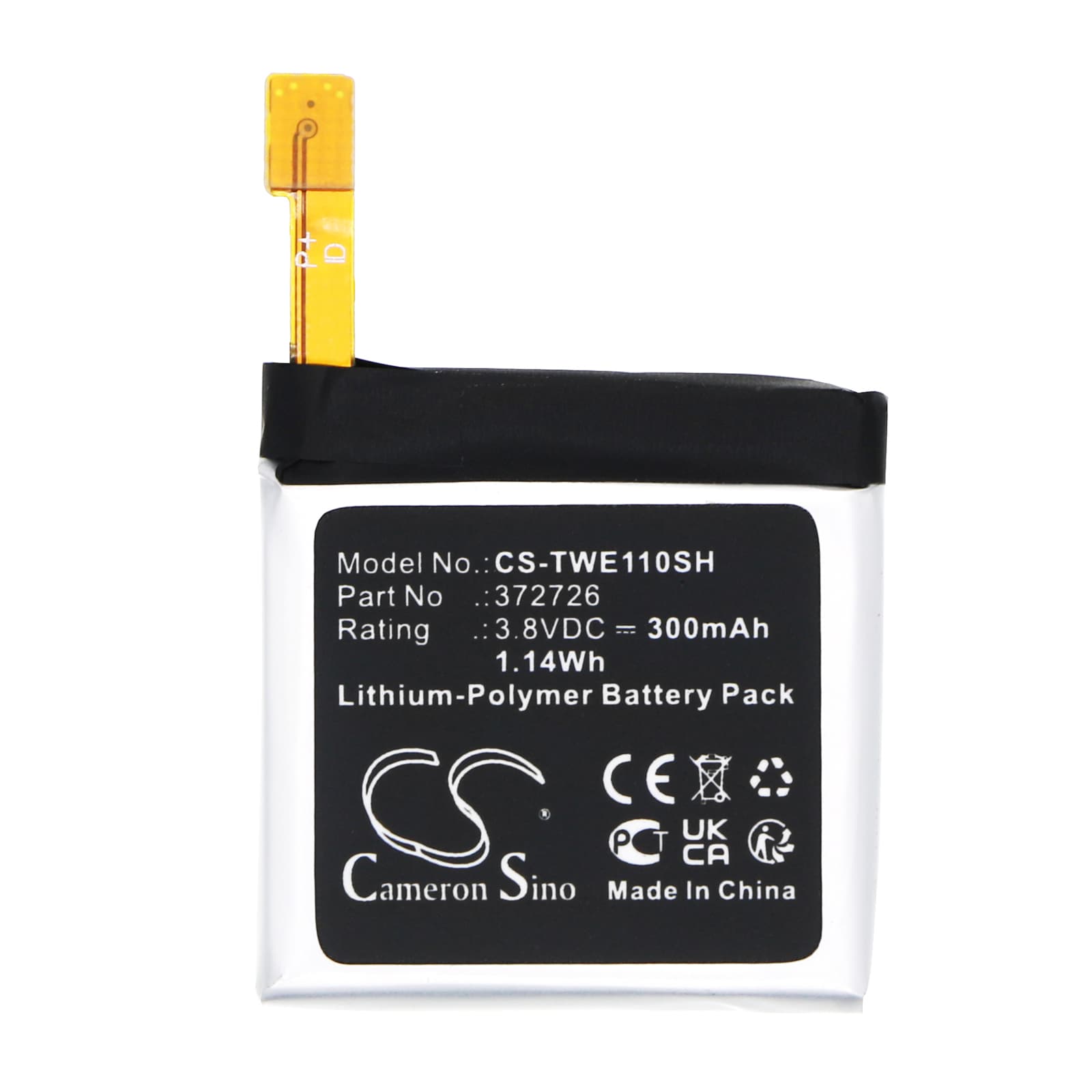 Batteri til smartklokke for Ticwatch WE11098, 1 46 mm