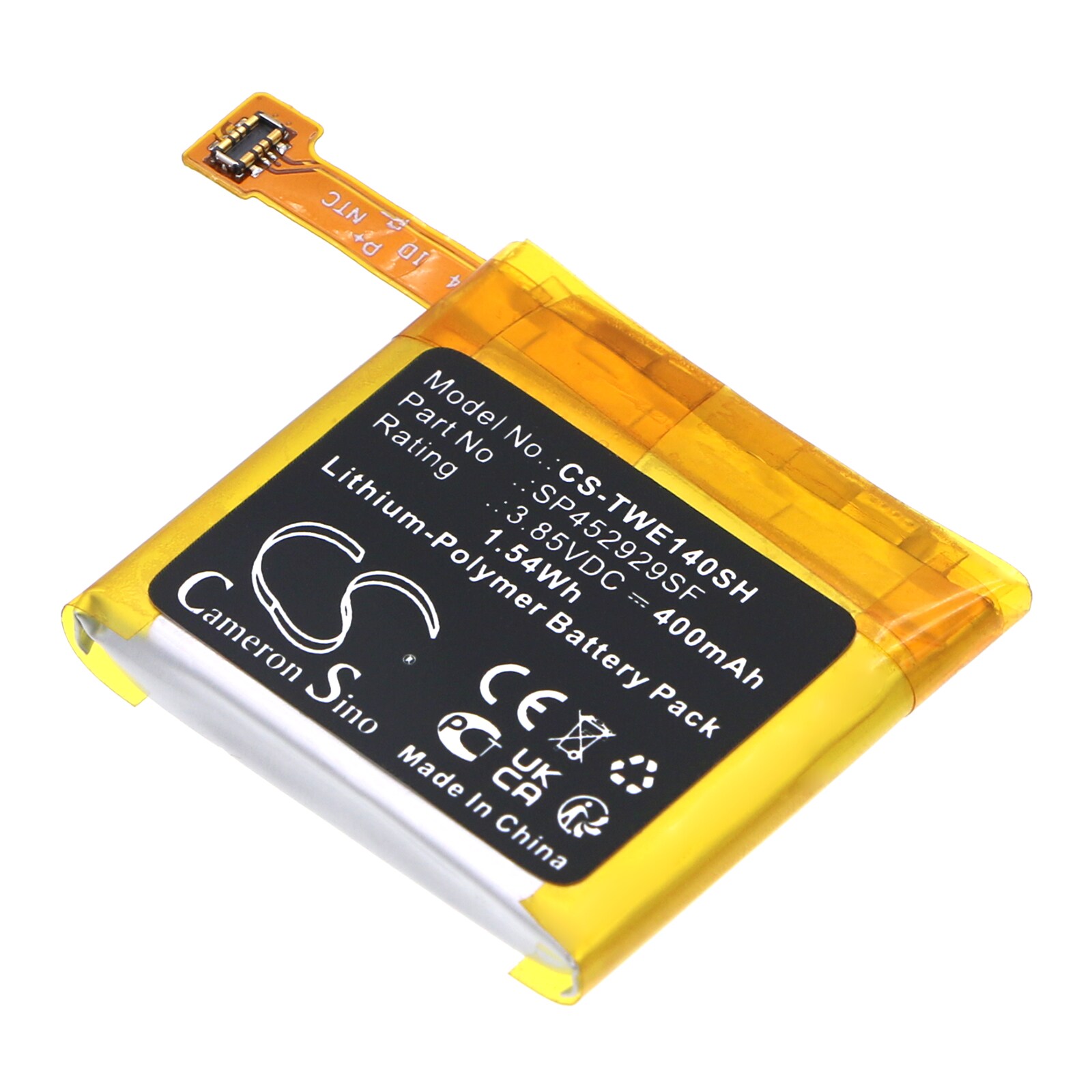 Batteri til smartklokke for Ticwatch Pro, Pro 4G