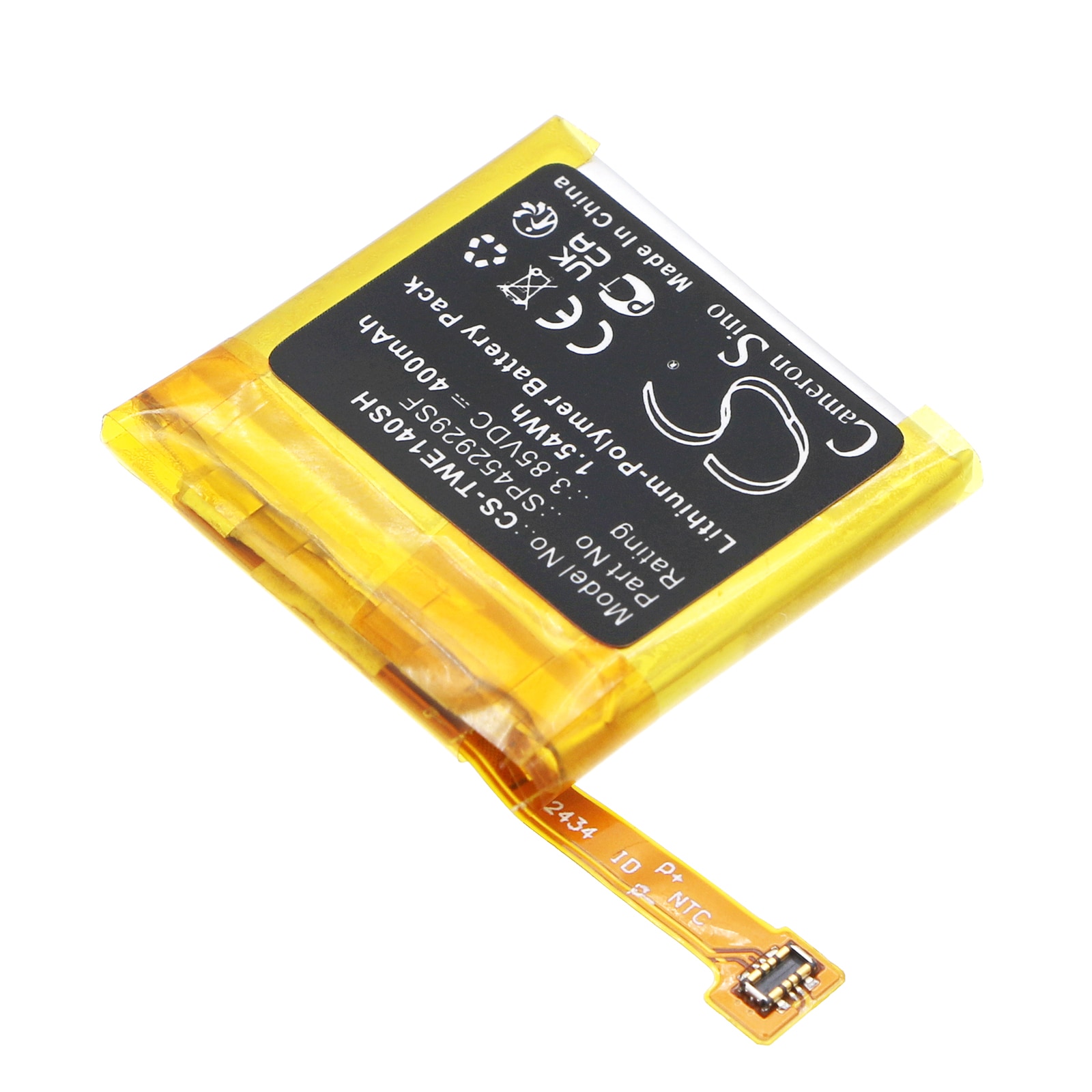 Batteri til smartklokke for Ticwatch Pro, Pro 4G