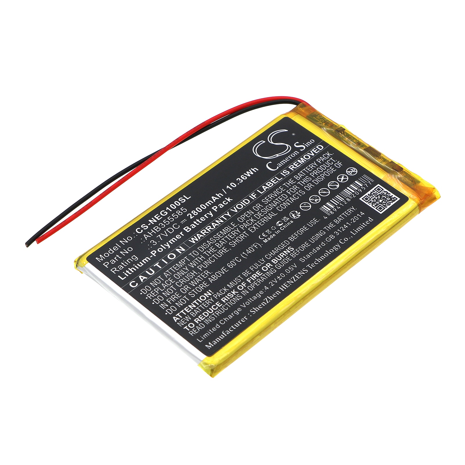 Batteri til spillkonsoll for SNK Neo Geo X Gold håndholdt konsoll