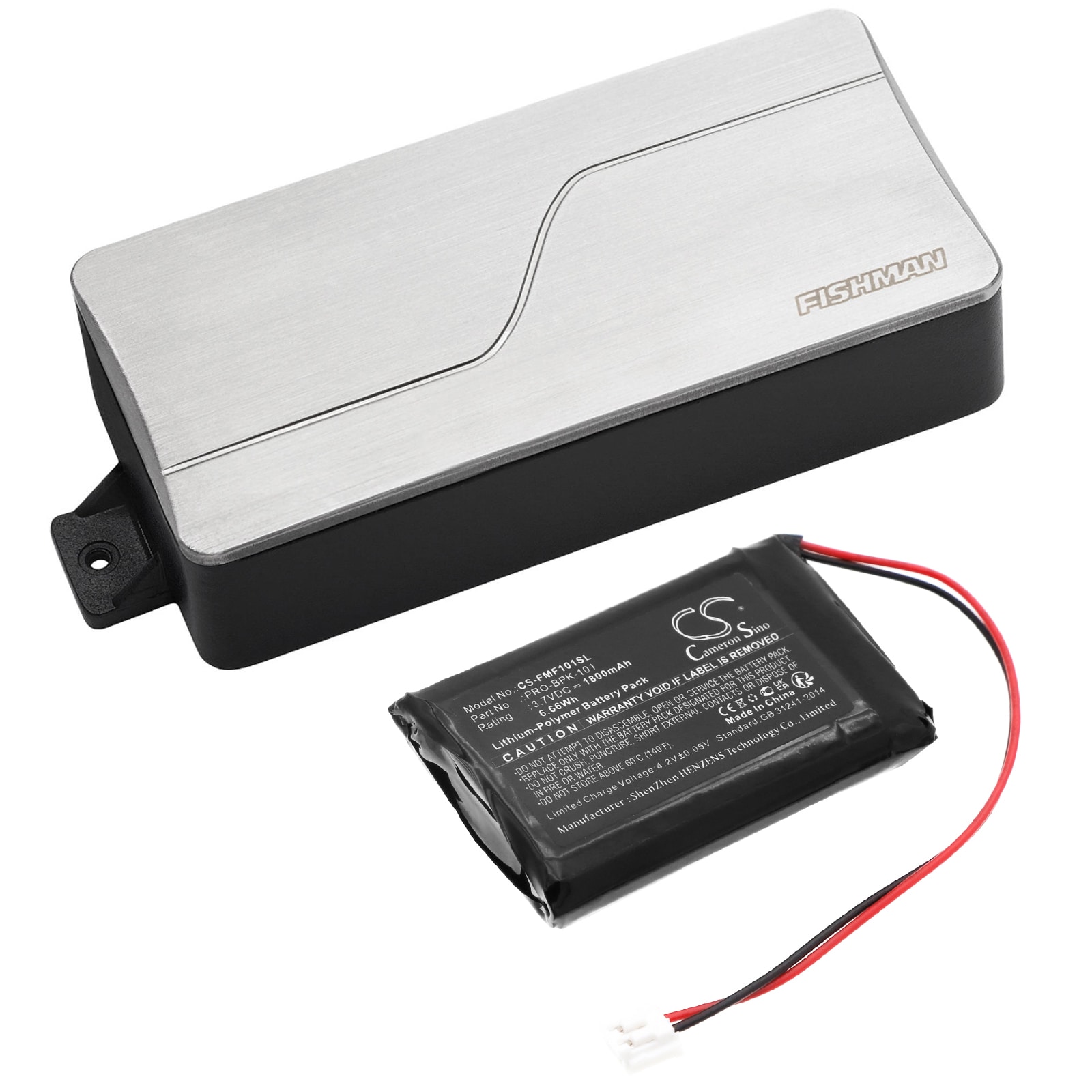Batteri til elektronisk tuner for Fishman fender Acoustasonic, Fluence
