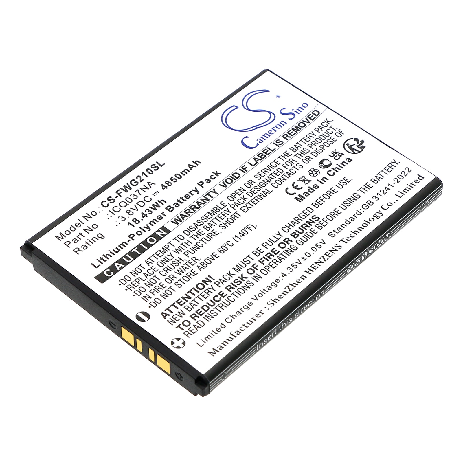 Batteri til Hotspot for Franklin A50, JEXtream, RG2100