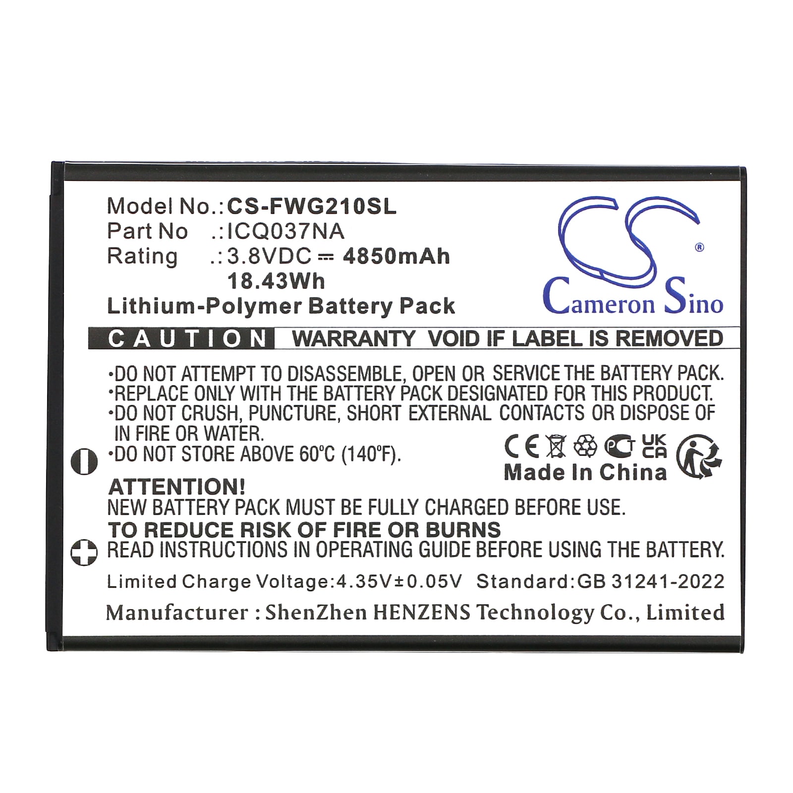 Batteri til Hotspot for Franklin A50, JEXtream, RG2100