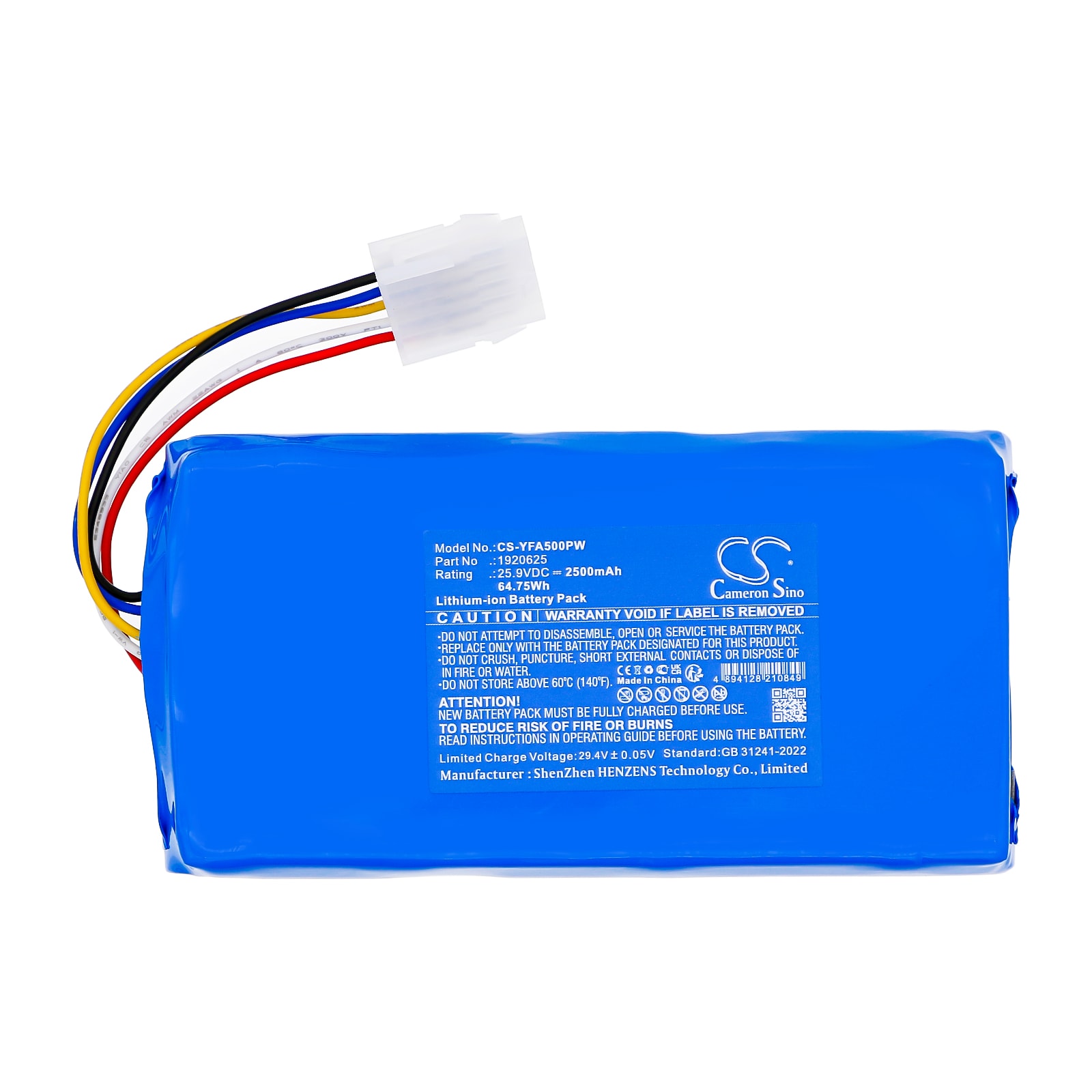 Batteri til Yard Force Classic 500, Classic 500 B gressklippere