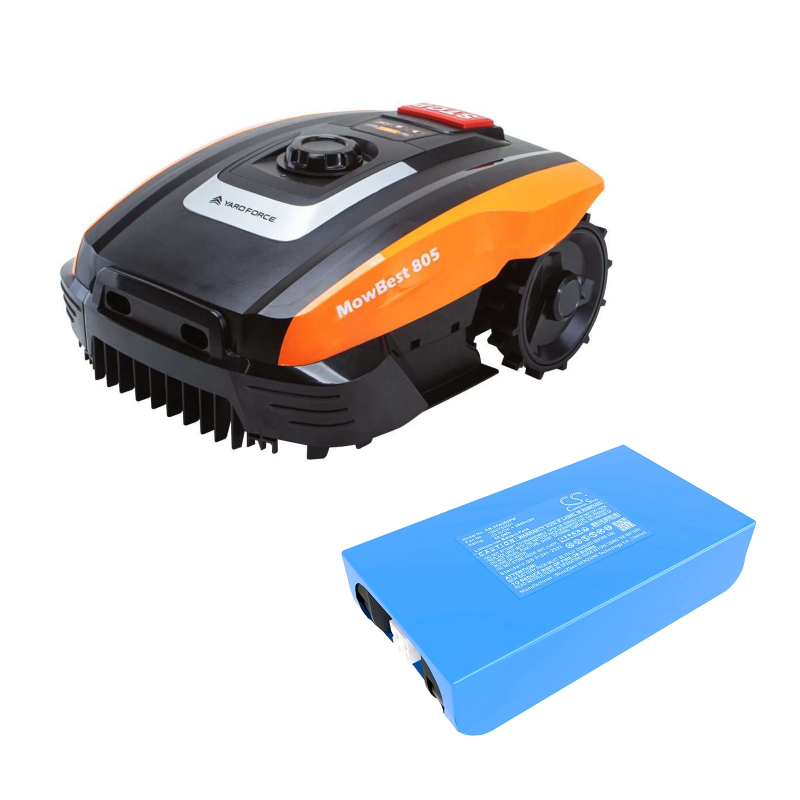 Batteri til gressklippere for Yard Force Easymow 260, MB 400, mowbest etc.
