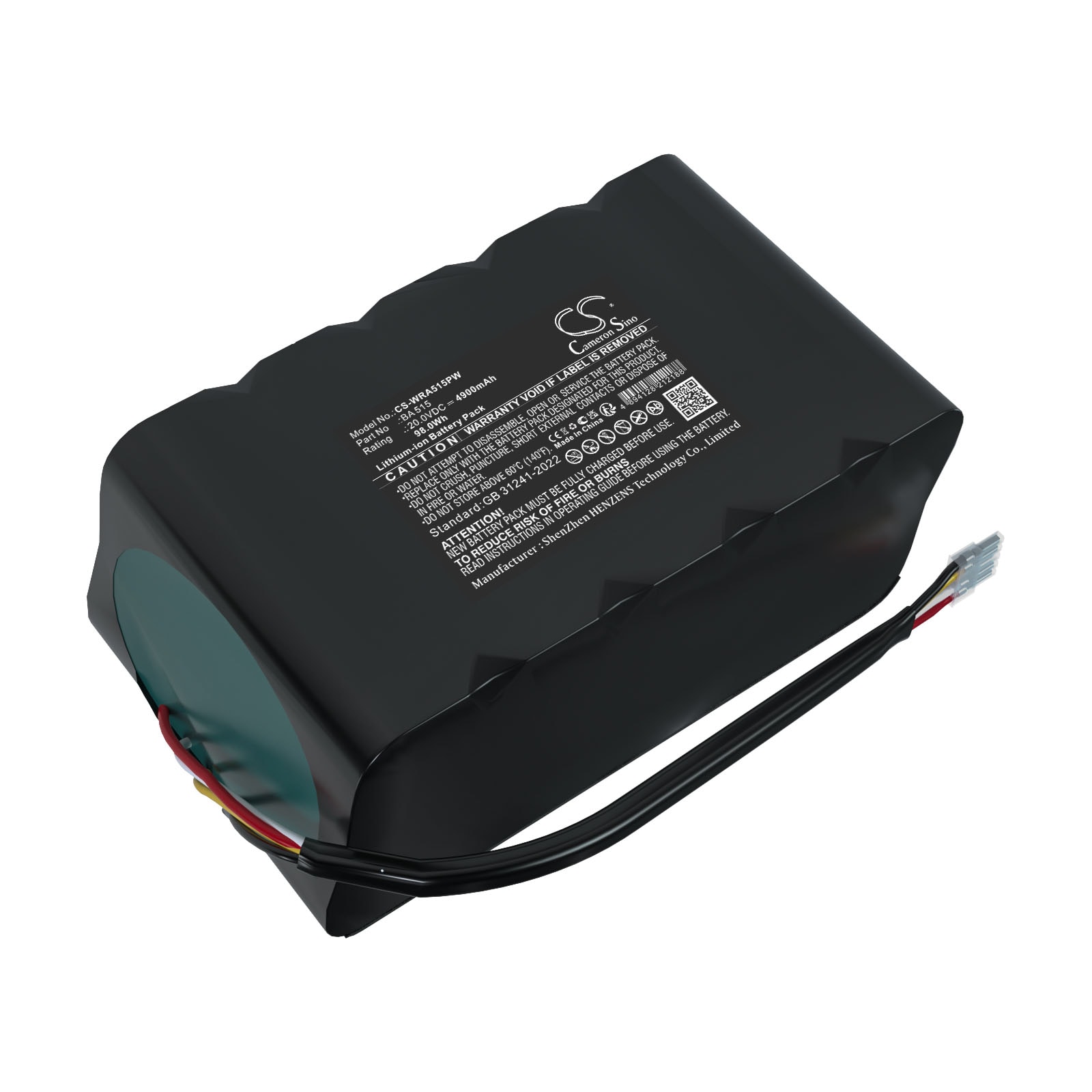 Batteri til Mowox RM 1000 WIU-SN, Silaro Robotic, RM 500 WiU-SN og andre gressklippere.