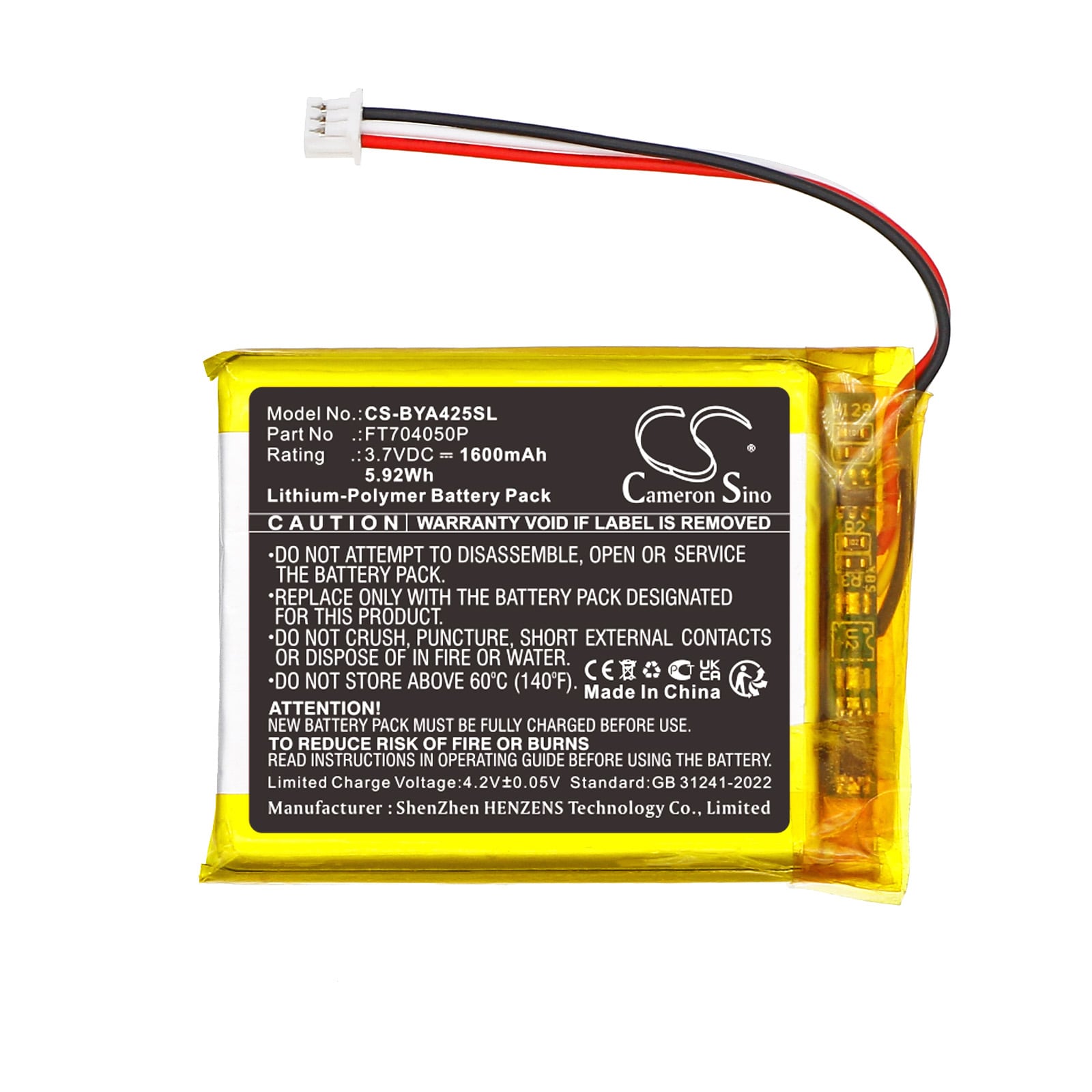 Batteri til BabyPhone for Babymoov A014425, Babyphone Yoo Twist, A014431