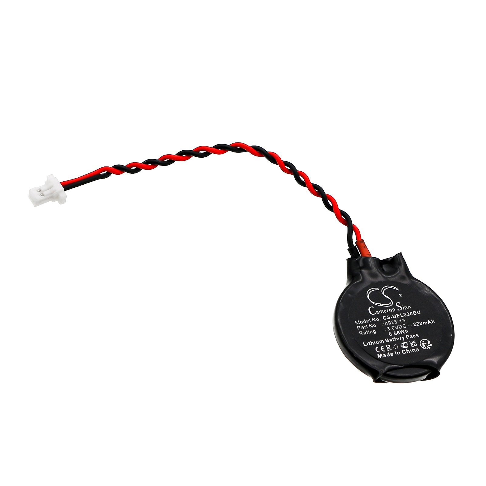 Batteri for CMOS/sikkerhetskopiering for DELL Latitude 3330, Latitude E4310 og andre.