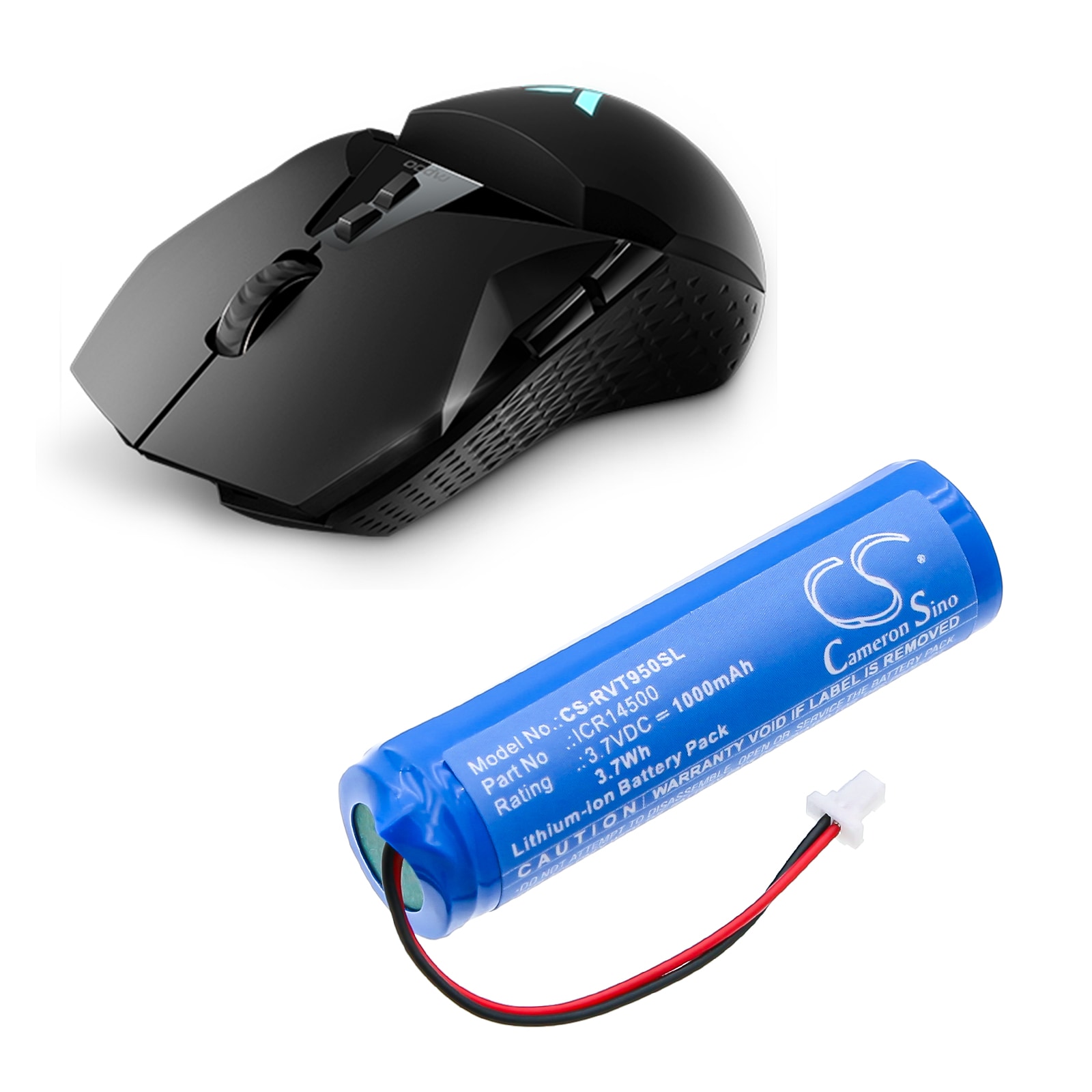 Batteri for tastatur, mus for Rapoo VT950