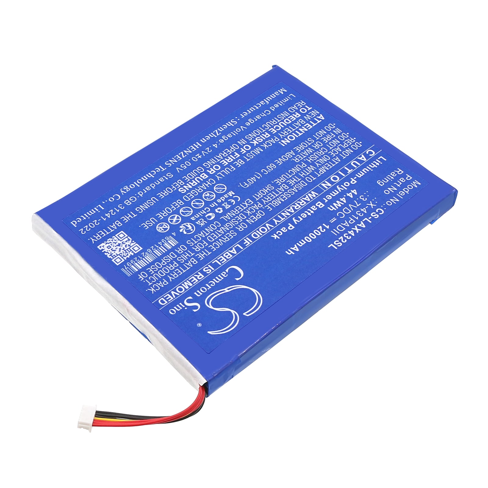 Batteri til diagnostisk skanner for Launch Diagnostic Scanner X431 Pad 2