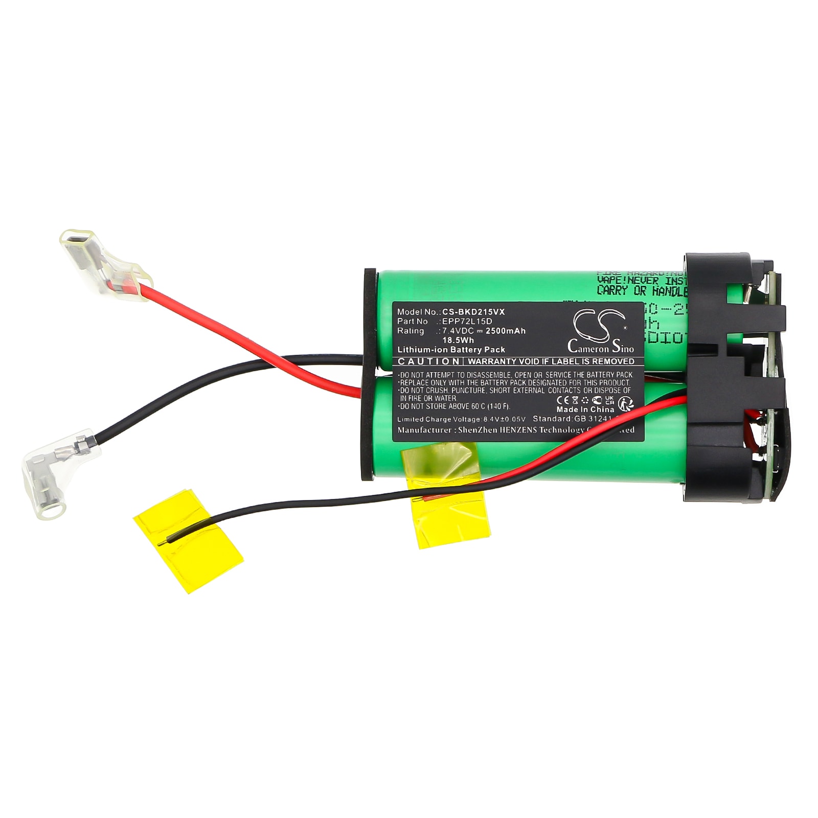 Batteri for støvsuger til Black+Decker HNV215B, HNV215B12