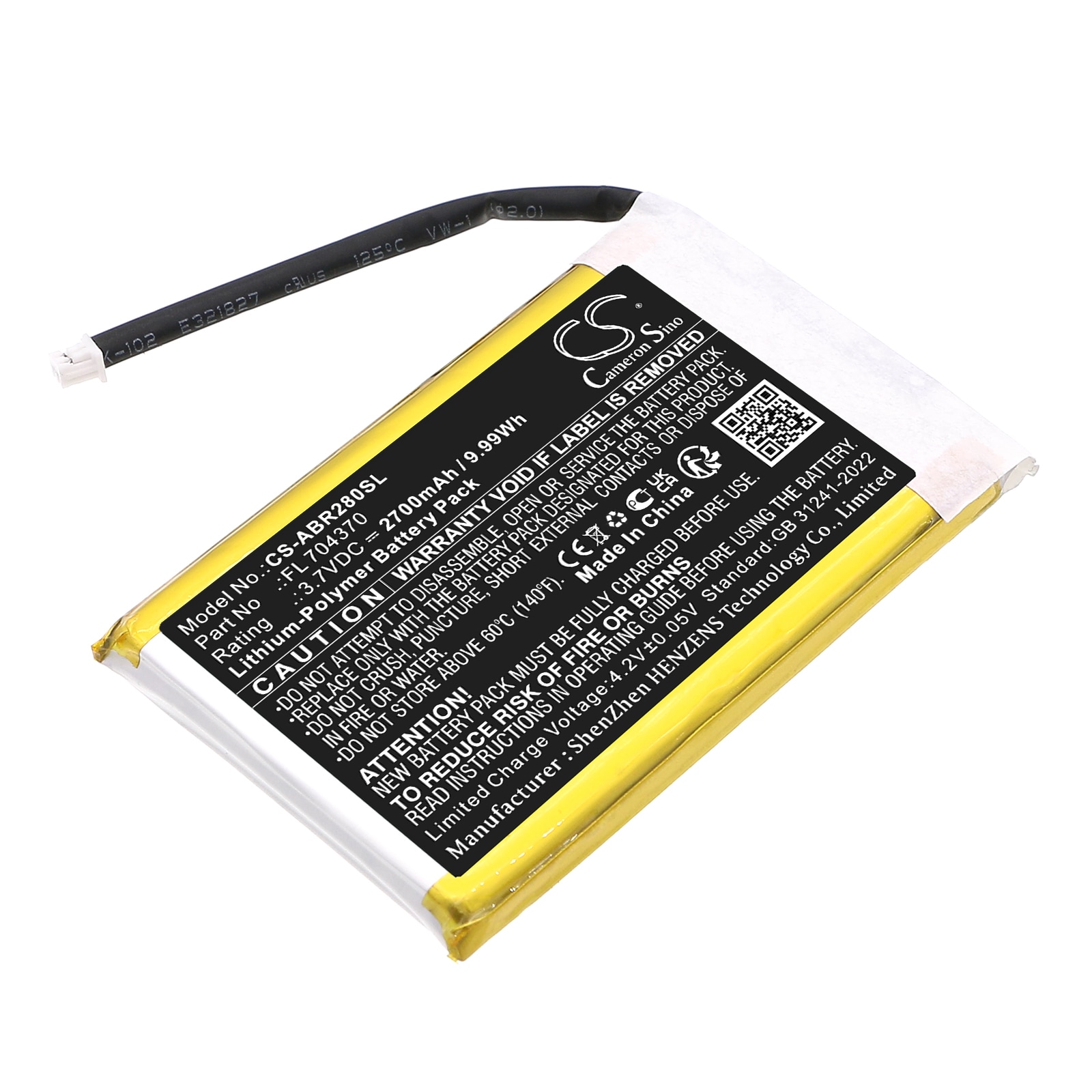 Batteri til spillkonsoll for Anbernic Pocket RG28XX
