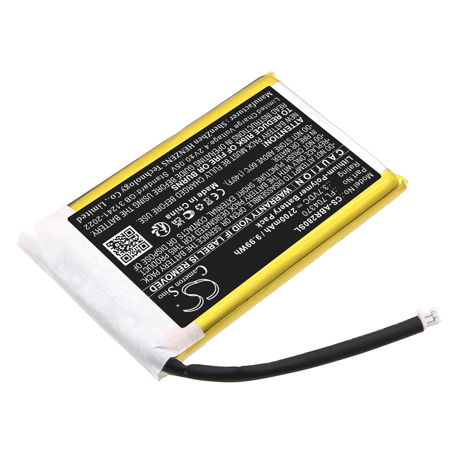 Batteri til spillkonsoll for Anbernic Pocket RG28XX