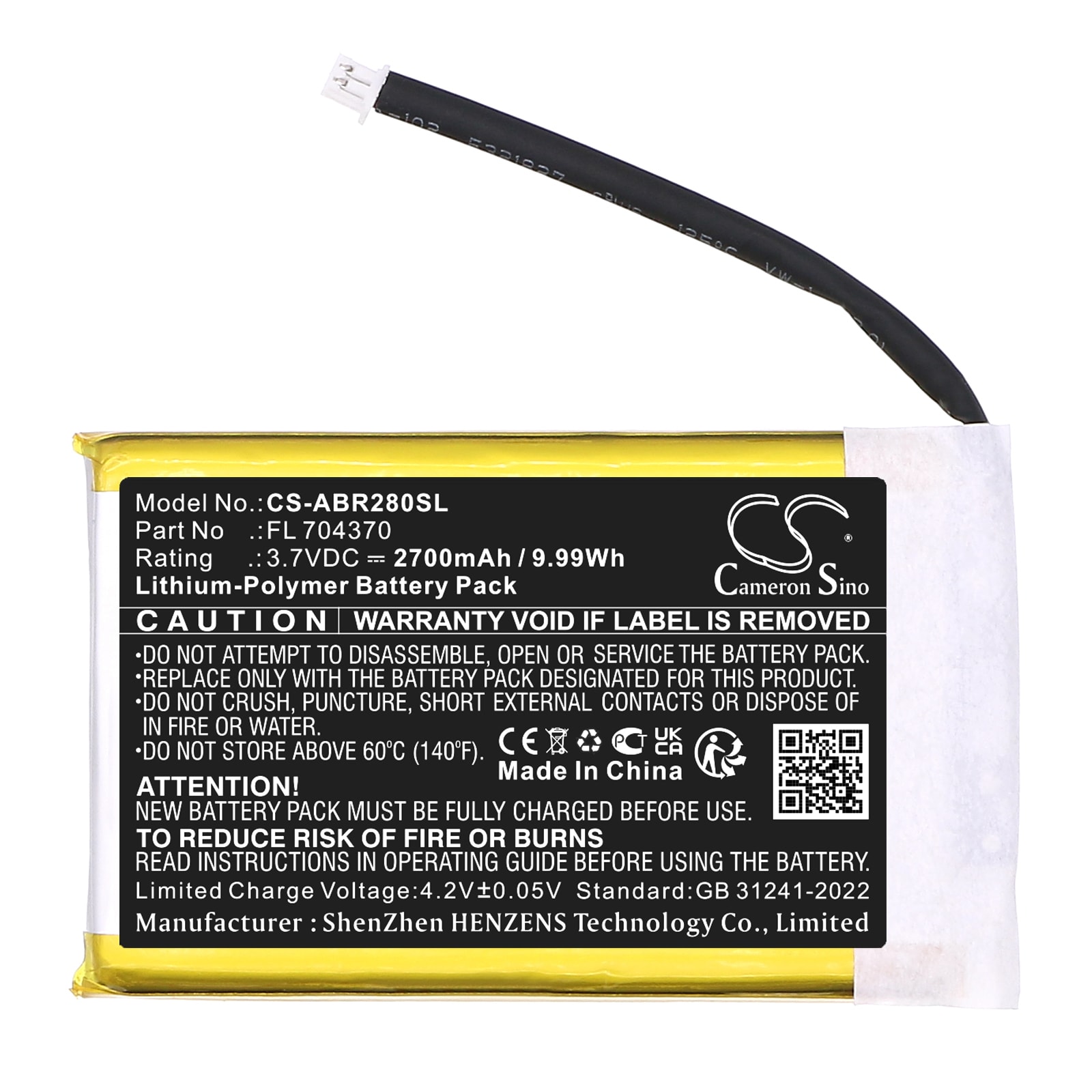Batteri til spillkonsoll for Anbernic Pocket RG28XX