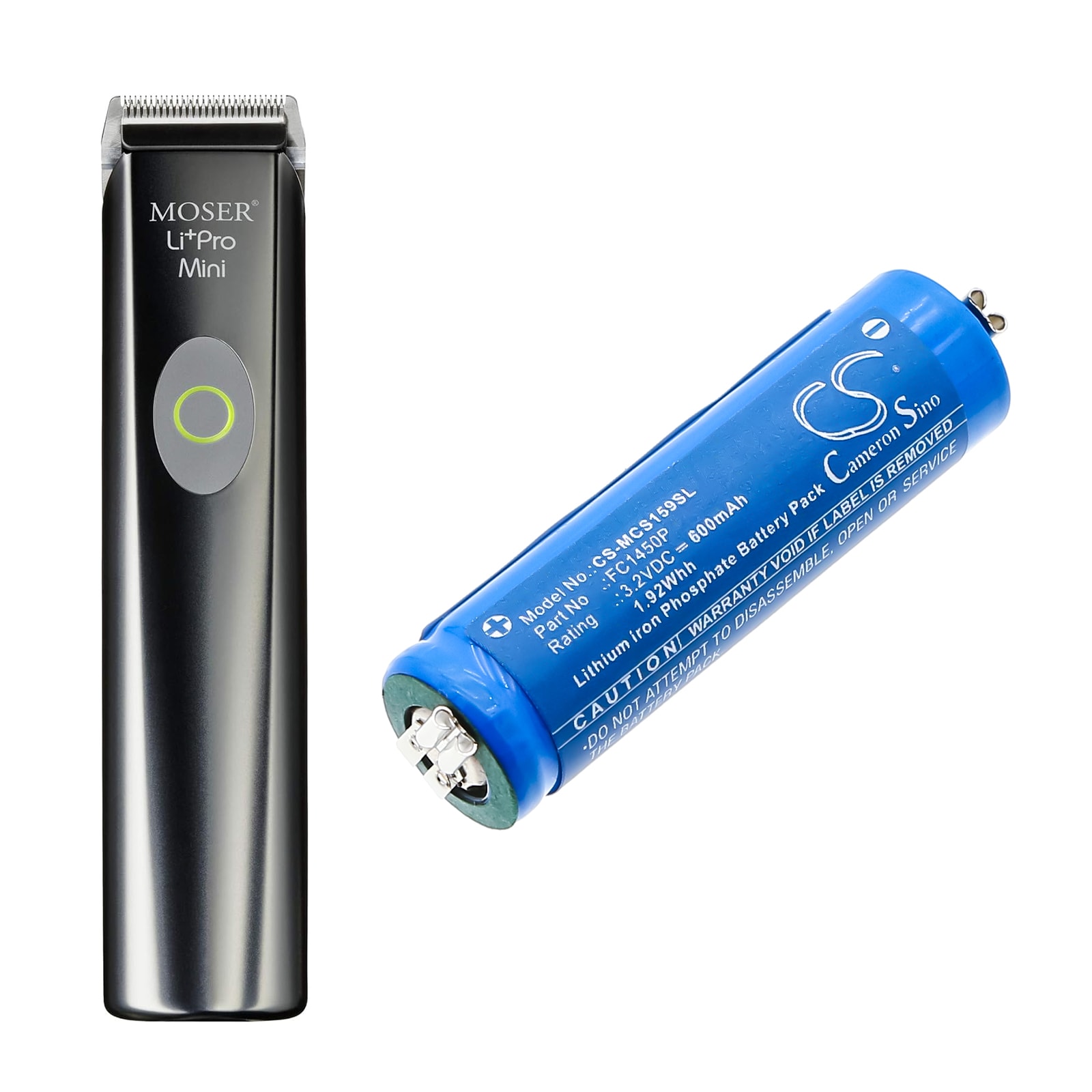 Barberbatteri for Moser ChromStyle 1584 Li pro mini