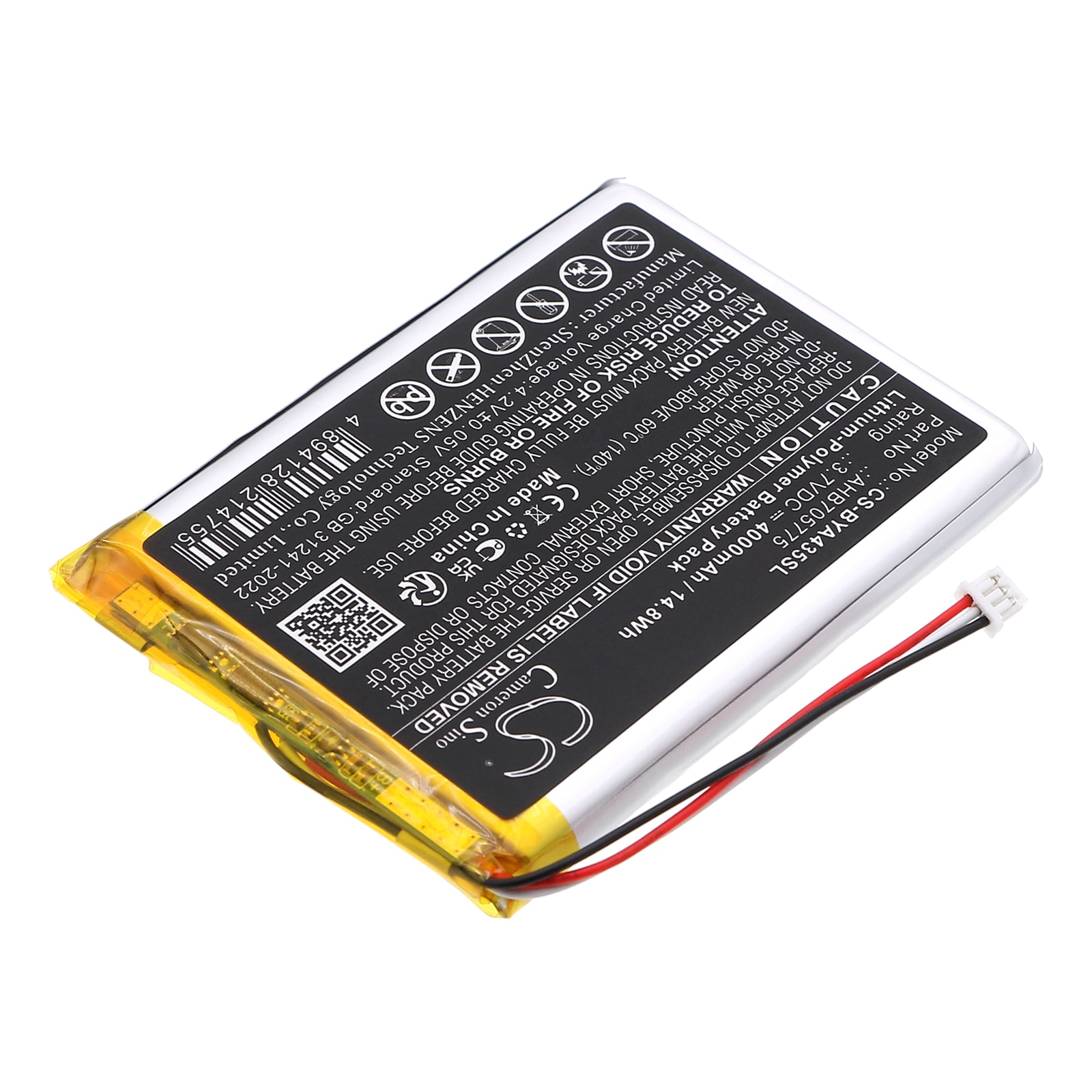 Batteri til BabyPhone for Babymoov A014426, A014433, A014435 etc.