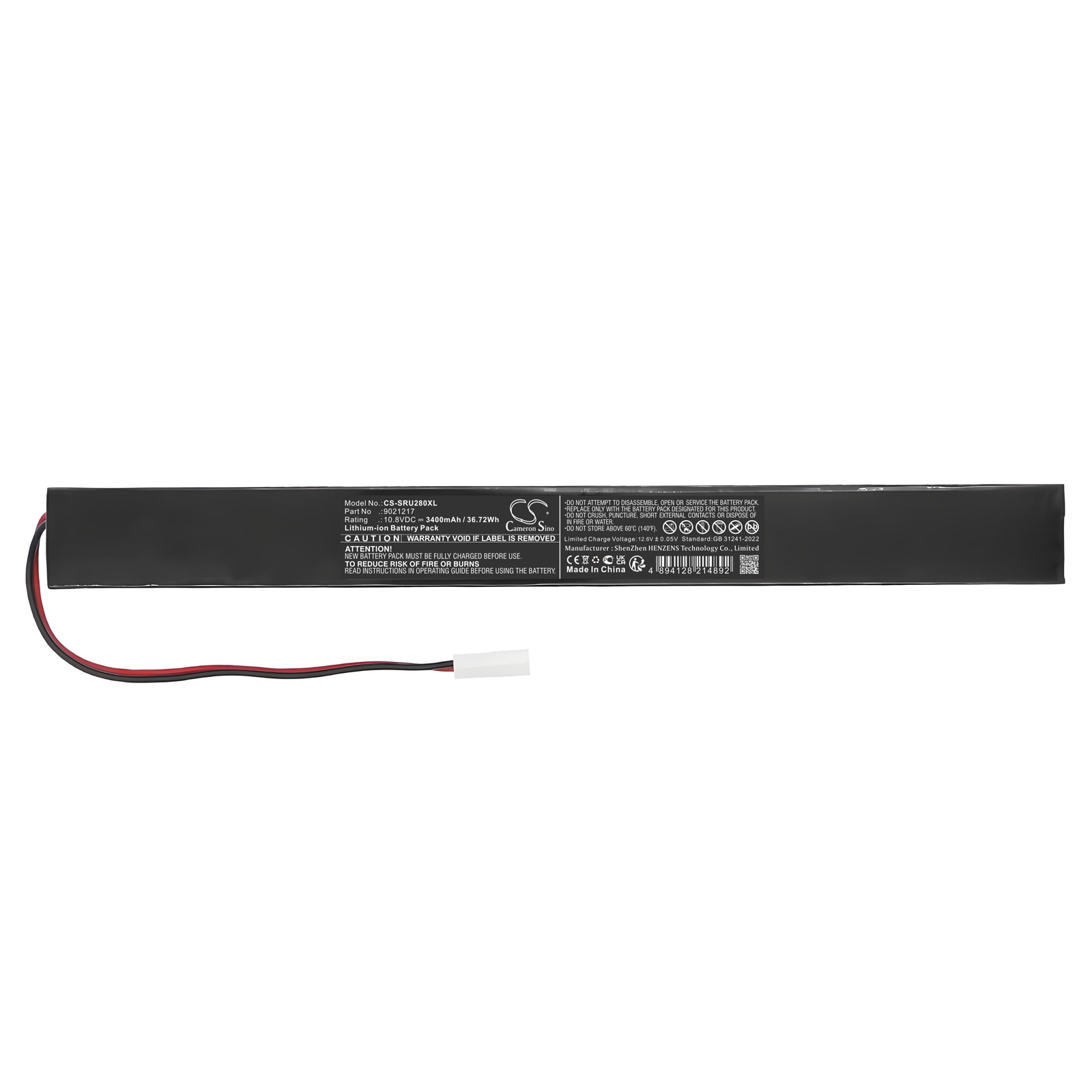 Batteri 3400 mAh 10,8 V / til Somfy rullegardiner og solskjerming / Sonesse 28 / Roll Up