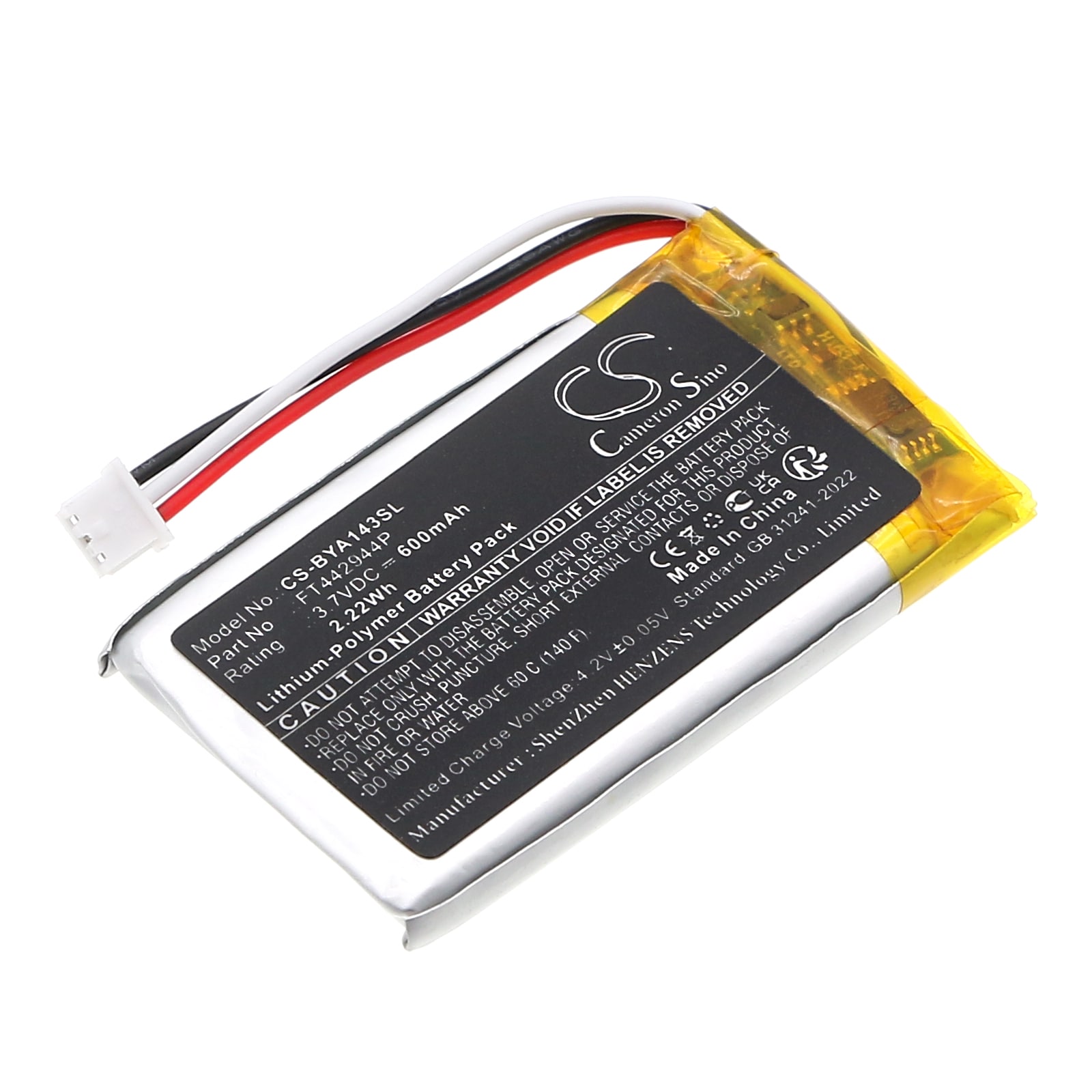 Batteri til BabyPhone for Babymoov A014301, A014303, Babyphone Expert Care Digital og andre.