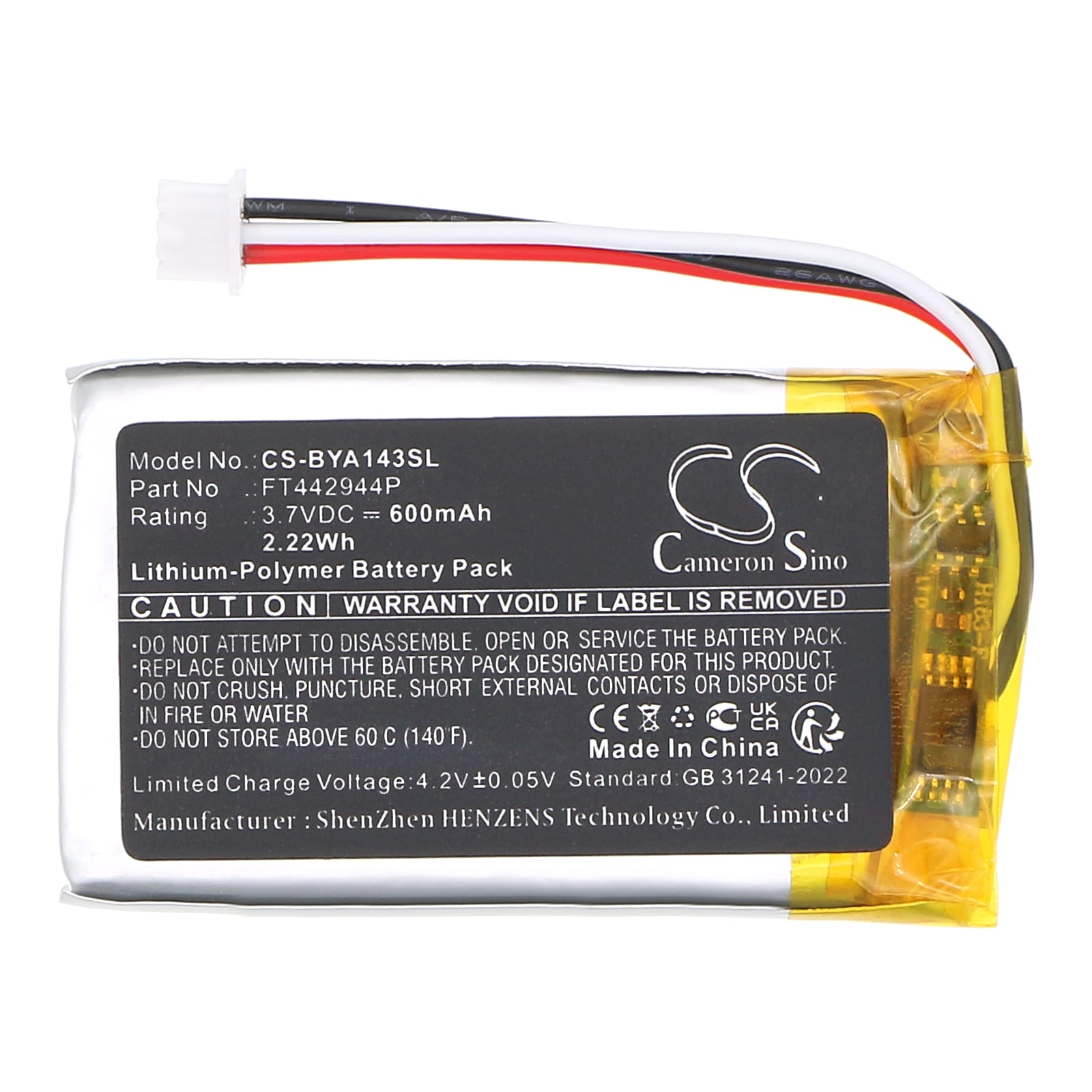 Batteri til BabyPhone for Babymoov A014301, A014303, Babyphone Expert Care Digital og andre.