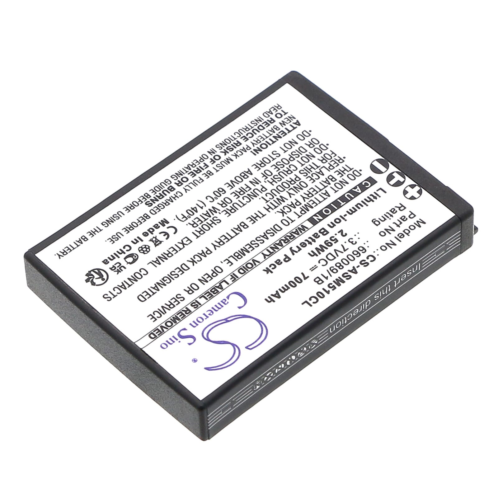 Batteri til trådløs telefon for Ascom 51 Advanced, A51, A71 osv.
