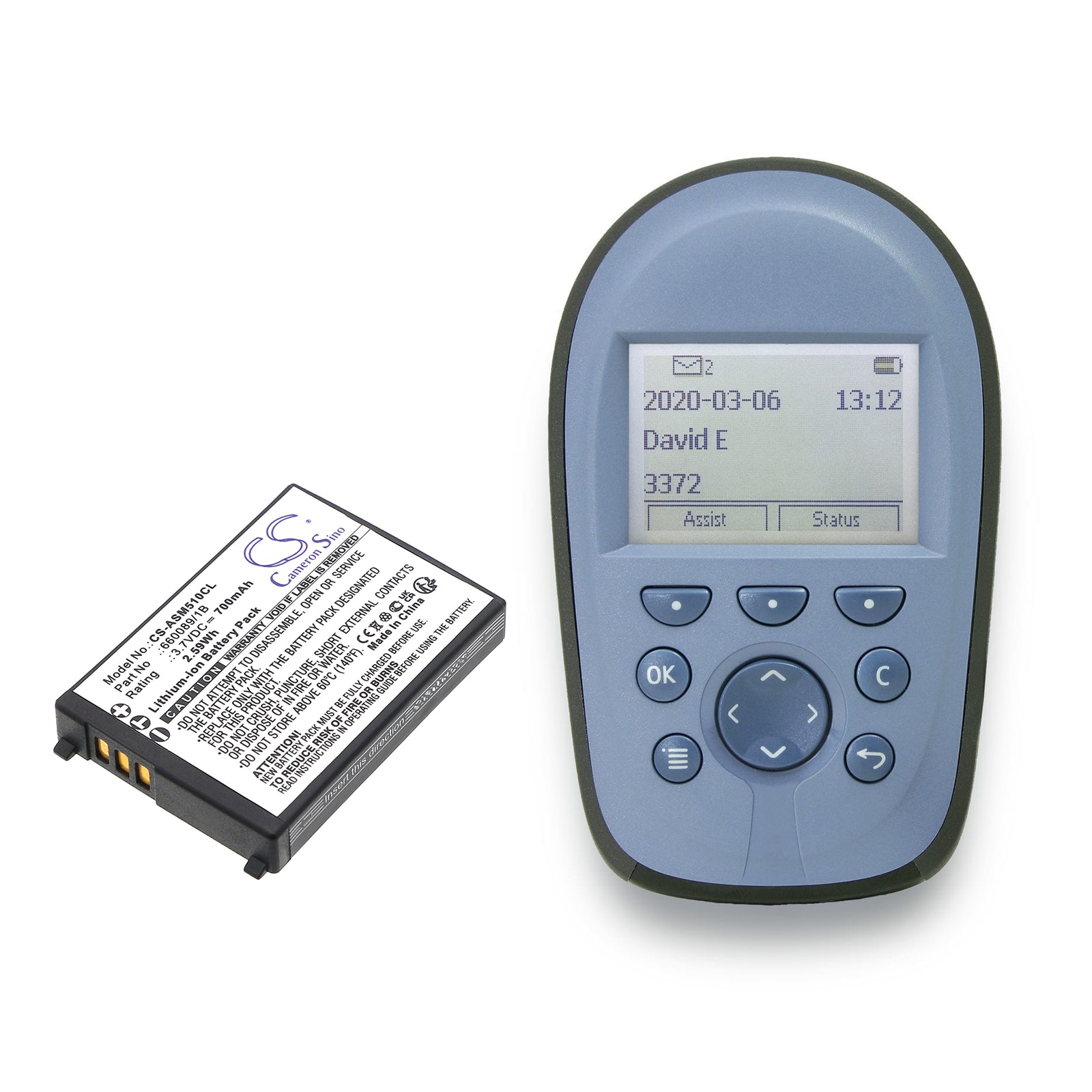 Batteri til trådløs telefon for Ascom 51 Advanced, A51, A71 osv.