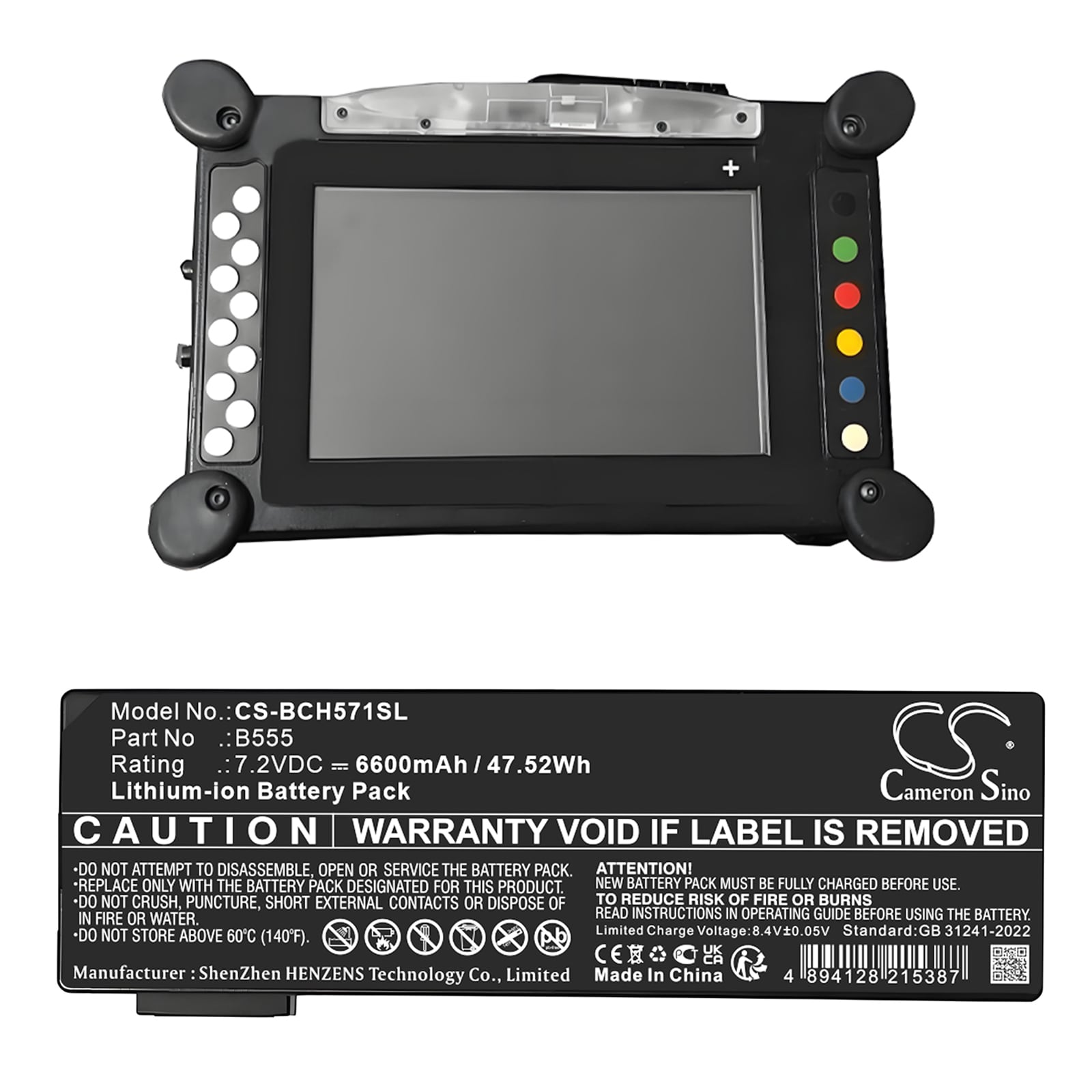 Batteri til diagnostisk skanner for Bosch 3571-0100 IFLEX OBD