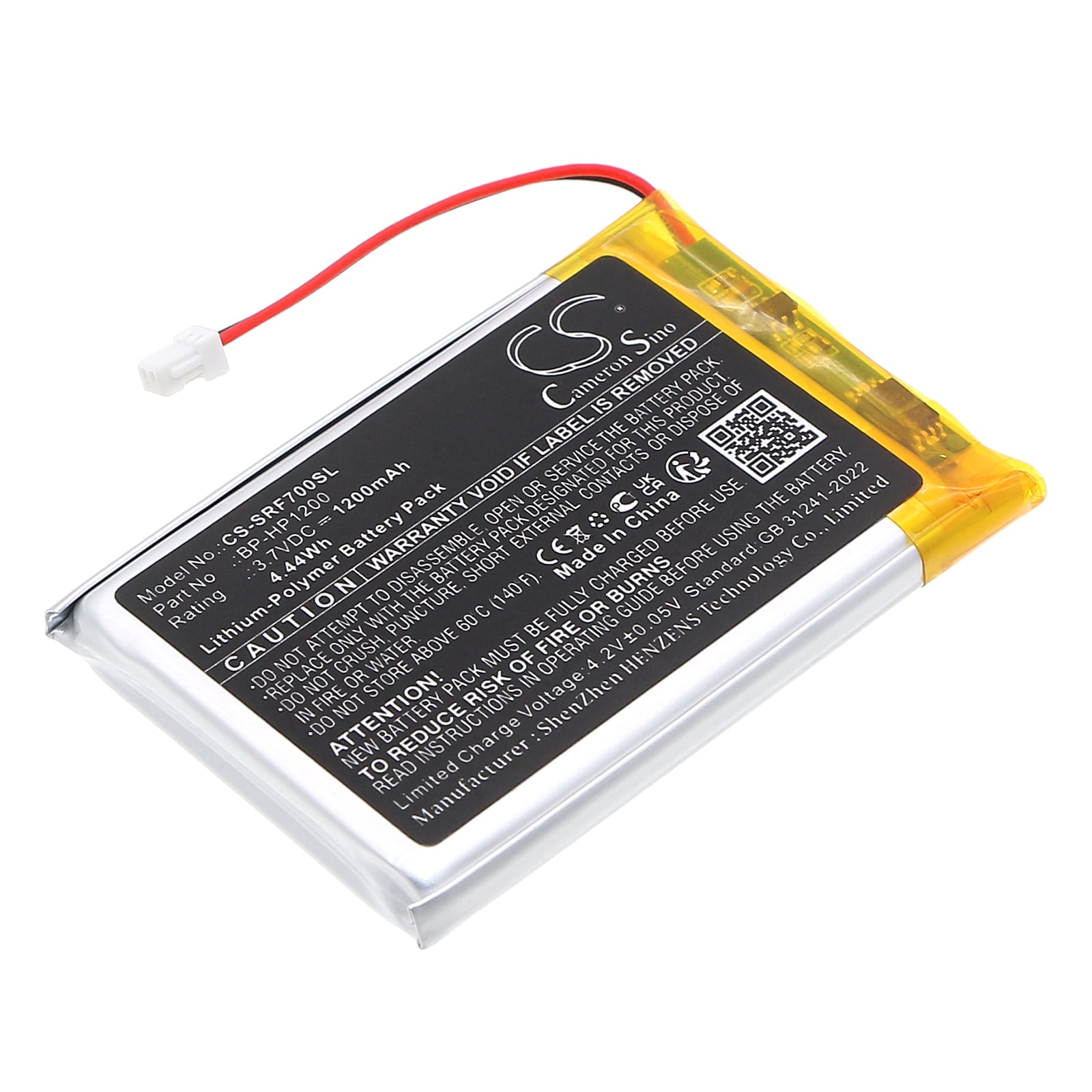 Batteri til trådløst hodesett for MDR-DS7000, MDR-RF7000, MDR-RF7100