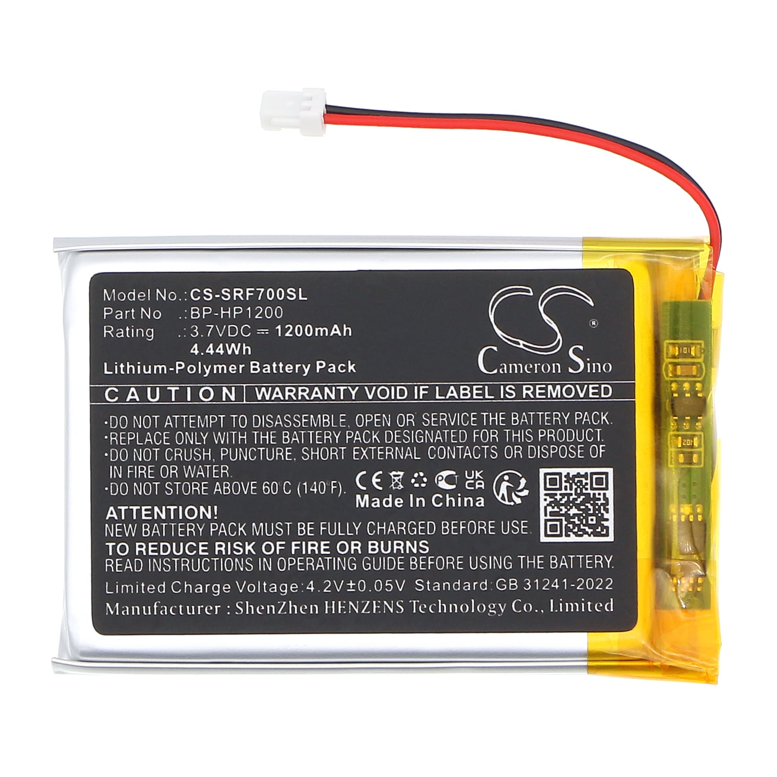 Batteri til trådløst hodesett for MDR-DS7000, MDR-RF7000, MDR-RF7100