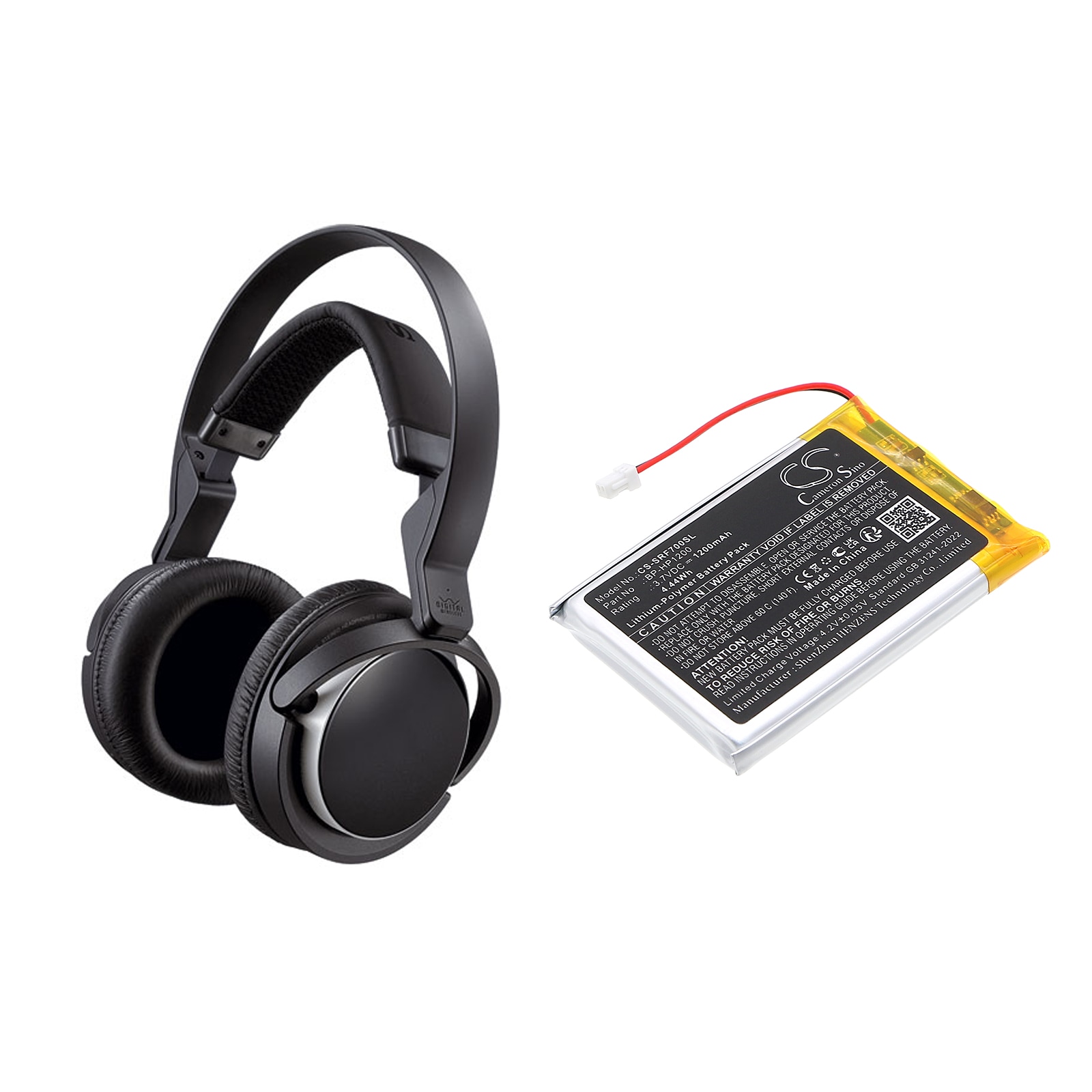 Batteri til trådløst hodesett for MDR-DS7000, MDR-RF7000, MDR-RF7100