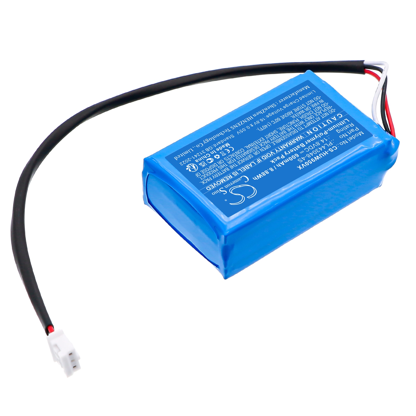 Batteri for vakuum til HUTT DDC55, G104, W55 osv.