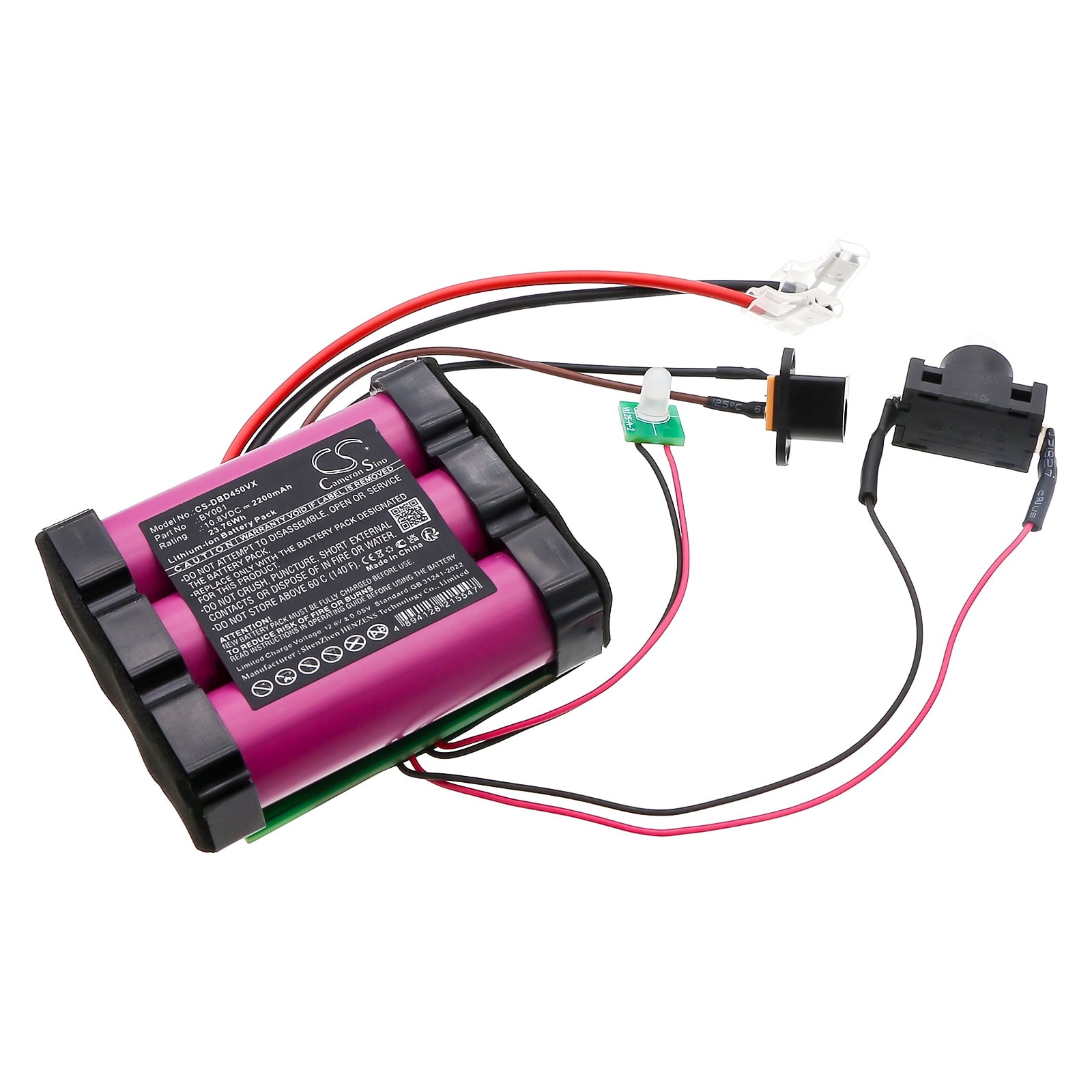 Batteri for støvsuger for Dirt Devil BD45000