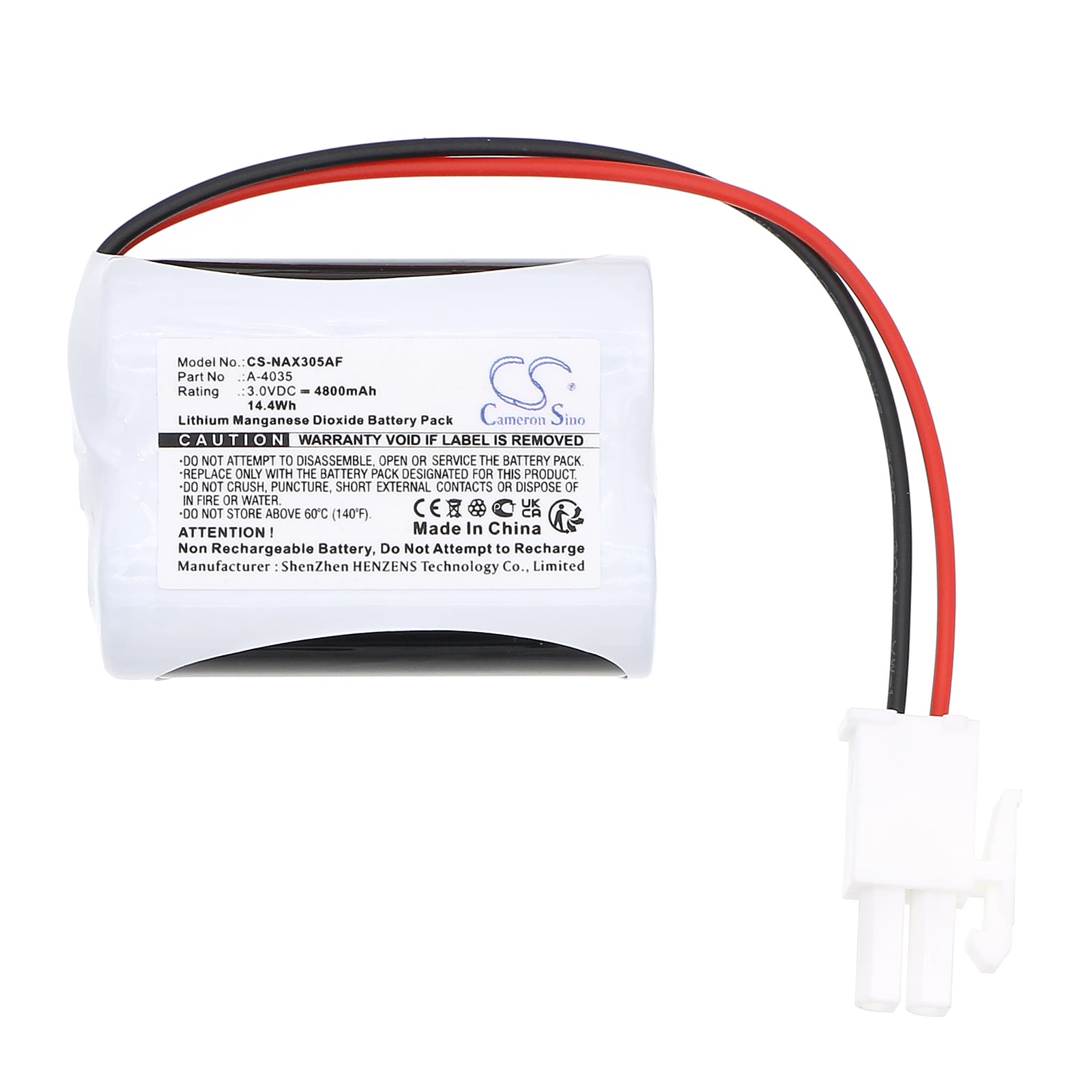 Batteri for automatisk spyler for INAX IN-AM-90