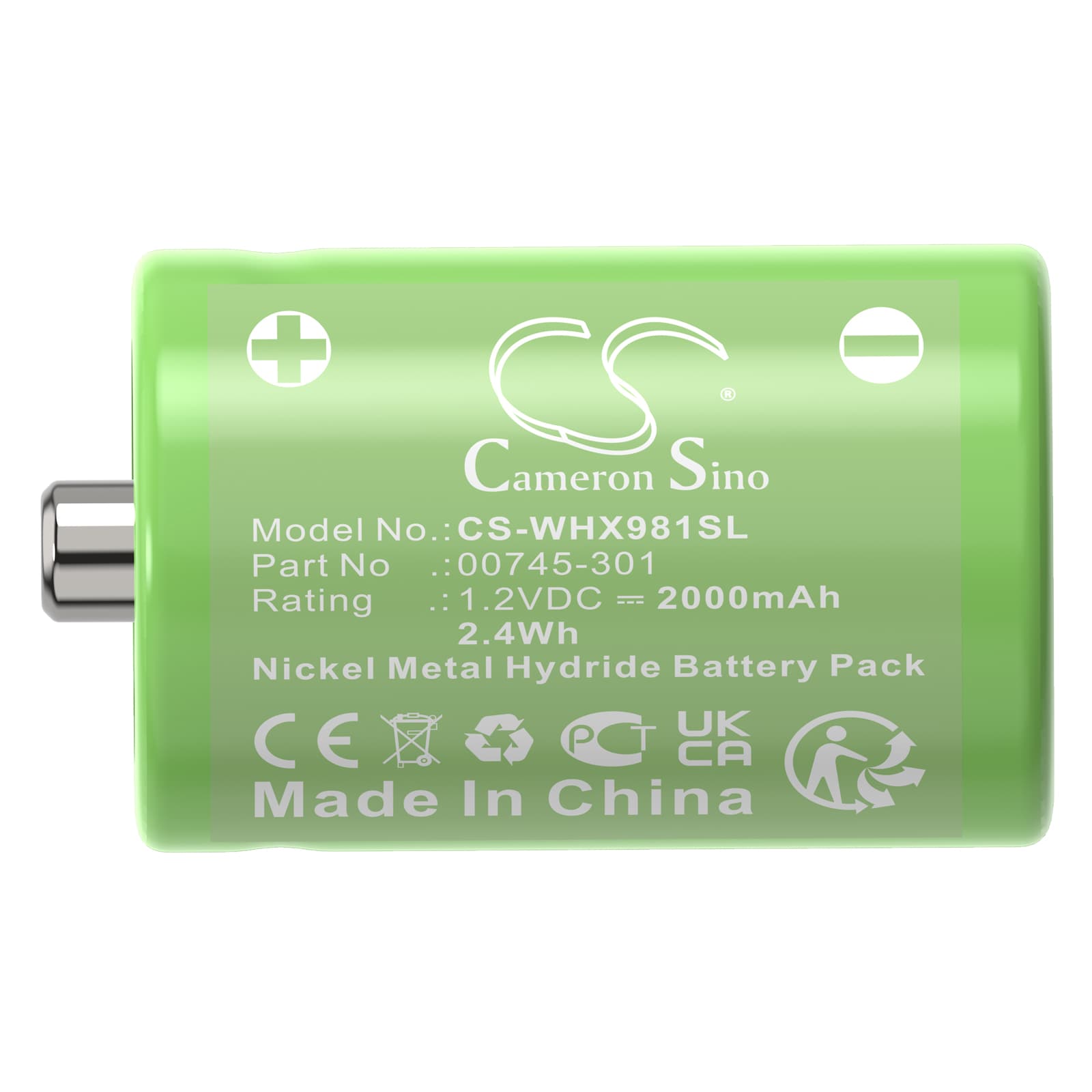 Batteri til barbermaskin for Wahl 7060, 9020, 9326 osv.