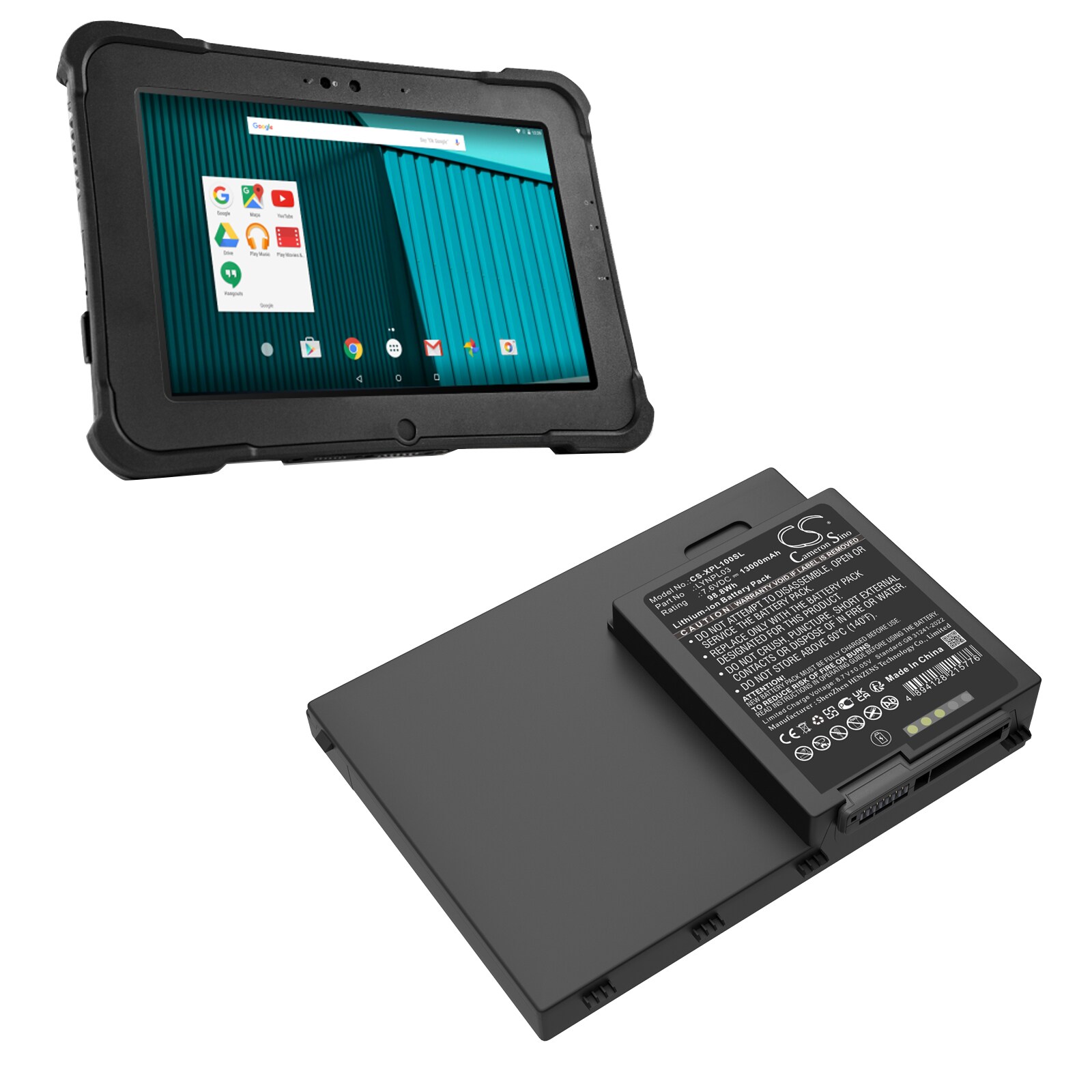 Nettbrettbatteri for Zebra Xbook L10, Xslate L10