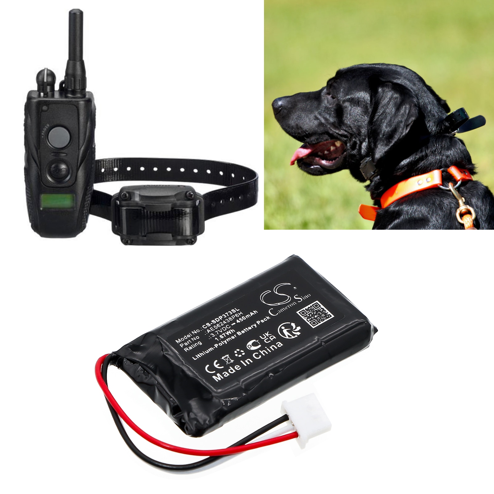 Batteri til Dogtra Transmitter 280C, Transmitter IQ hundehalsbånd