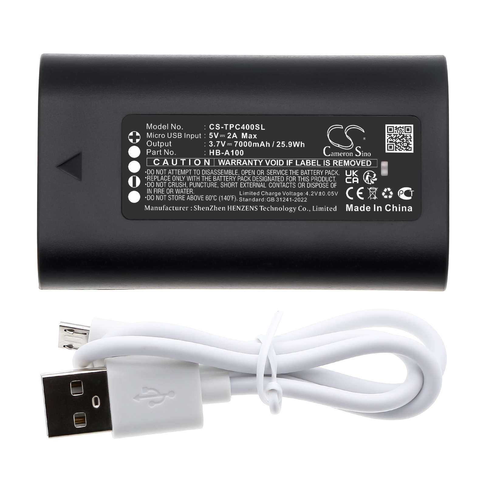 Batteri til sikkerhetskamera for hjemmet for TP-Link C400S2, C420S1, C420S2 og andre.