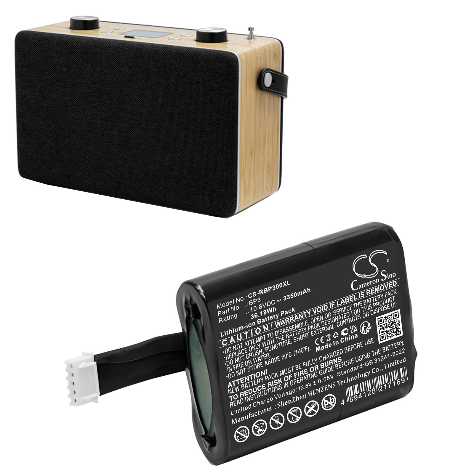 Batteri for DAB Digital til Roberts Revival Icon, Stream 95i